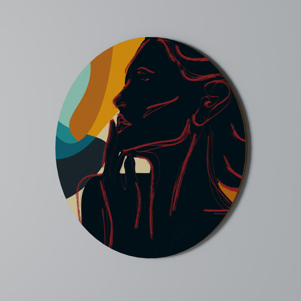 SILHOUETTE SONATA Round Wall Art