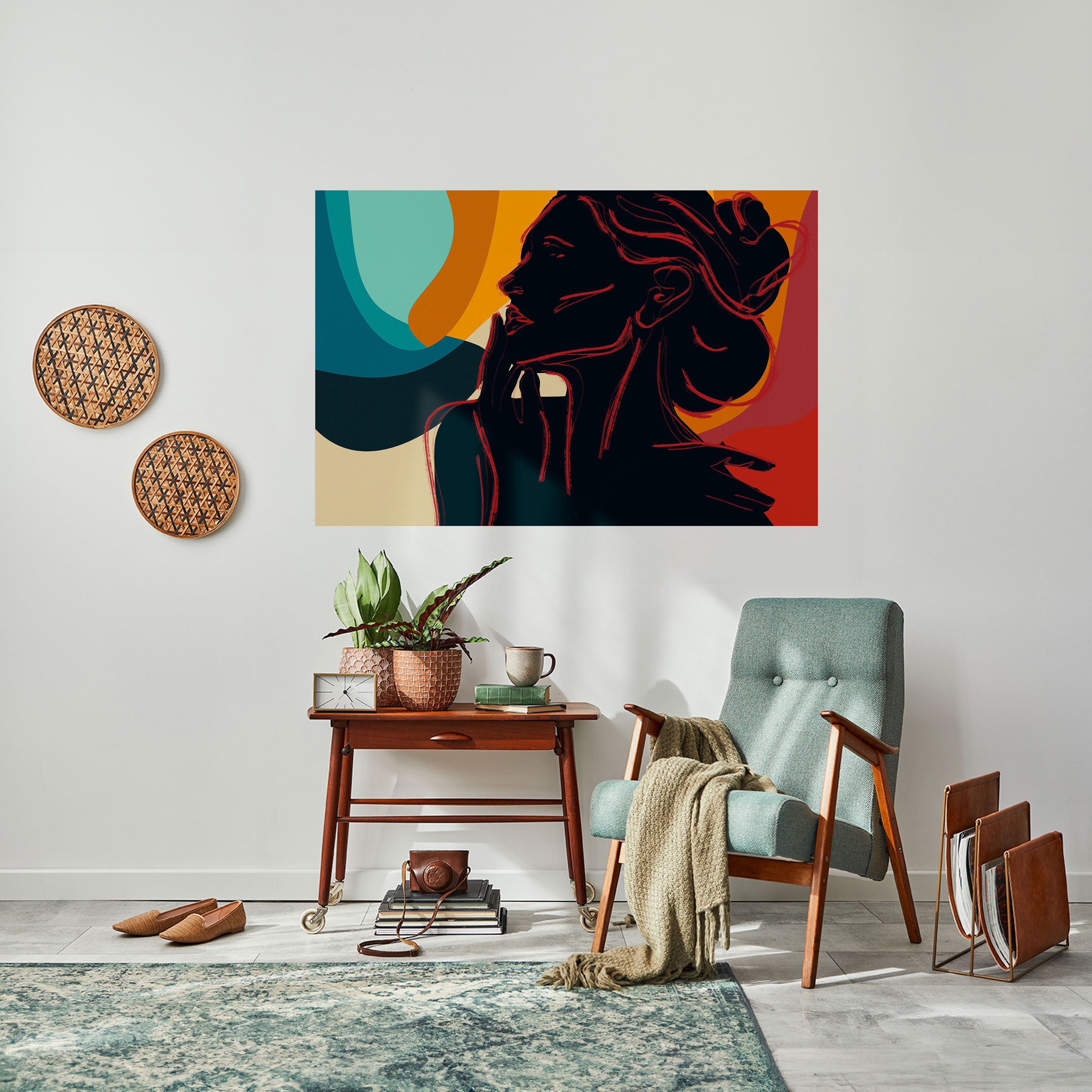 Póster horizontal autoadhesivo de SILHOUETTE SONATA