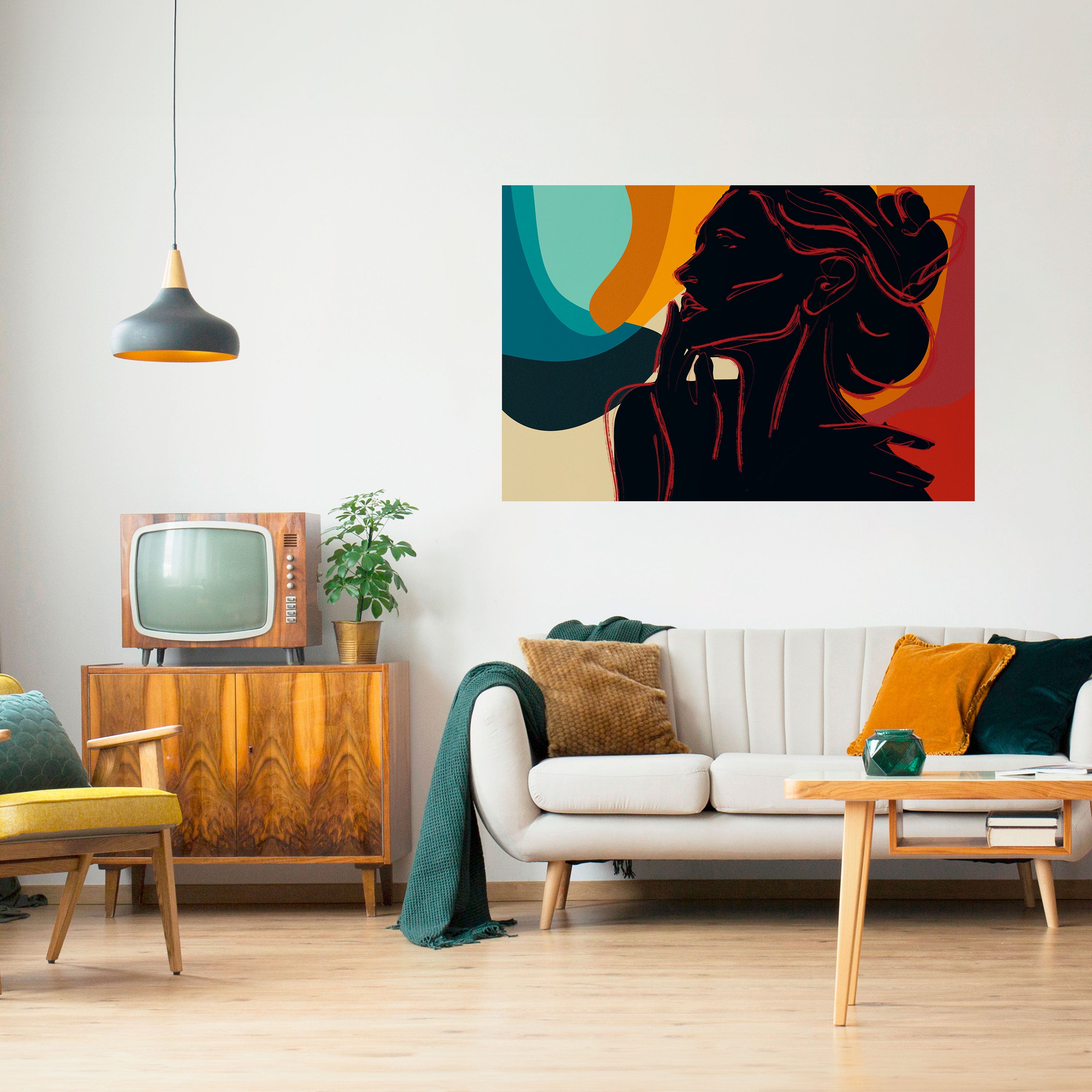 Póster horizontal autoadhesivo de SILHOUETTE SONATA