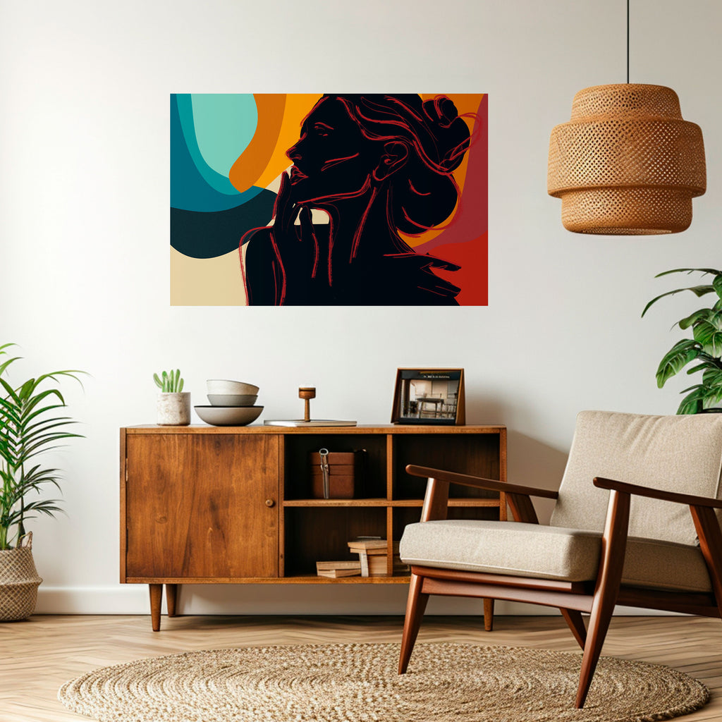 Póster horizontal autoadhesivo de SILHOUETTE SONATA