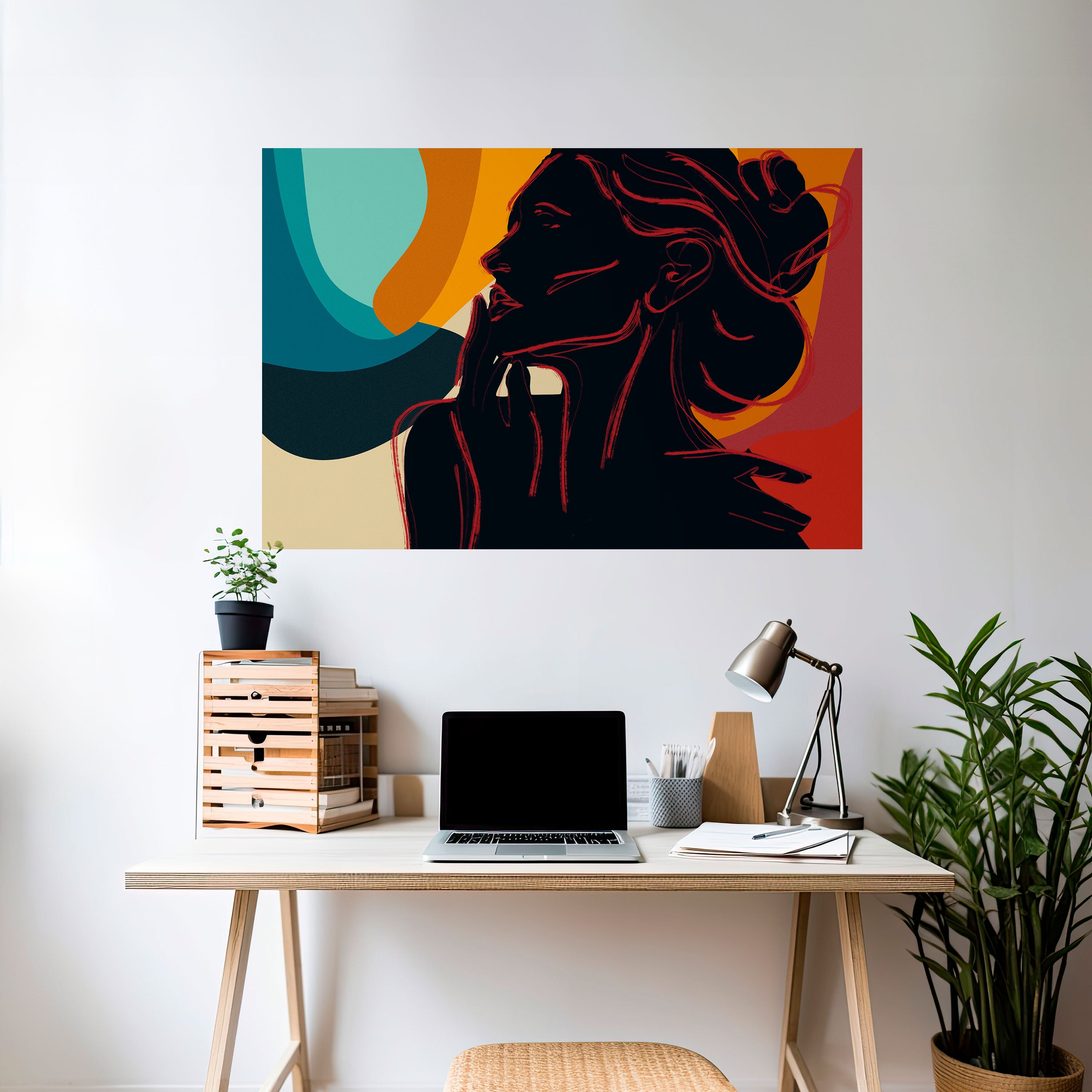 Póster horizontal autoadhesivo de SILHOUETTE SONATA