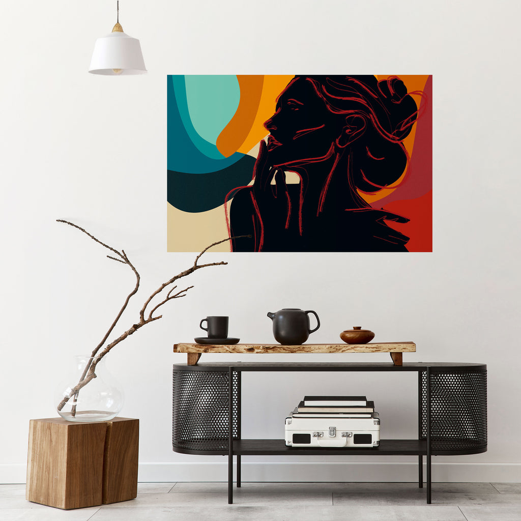 Póster horizontal autoadhesivo de SILHOUETTE SONATA