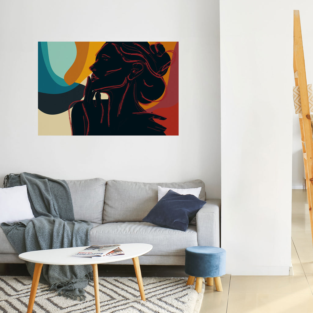 Póster horizontal autoadhesivo de SILHOUETTE SONATA