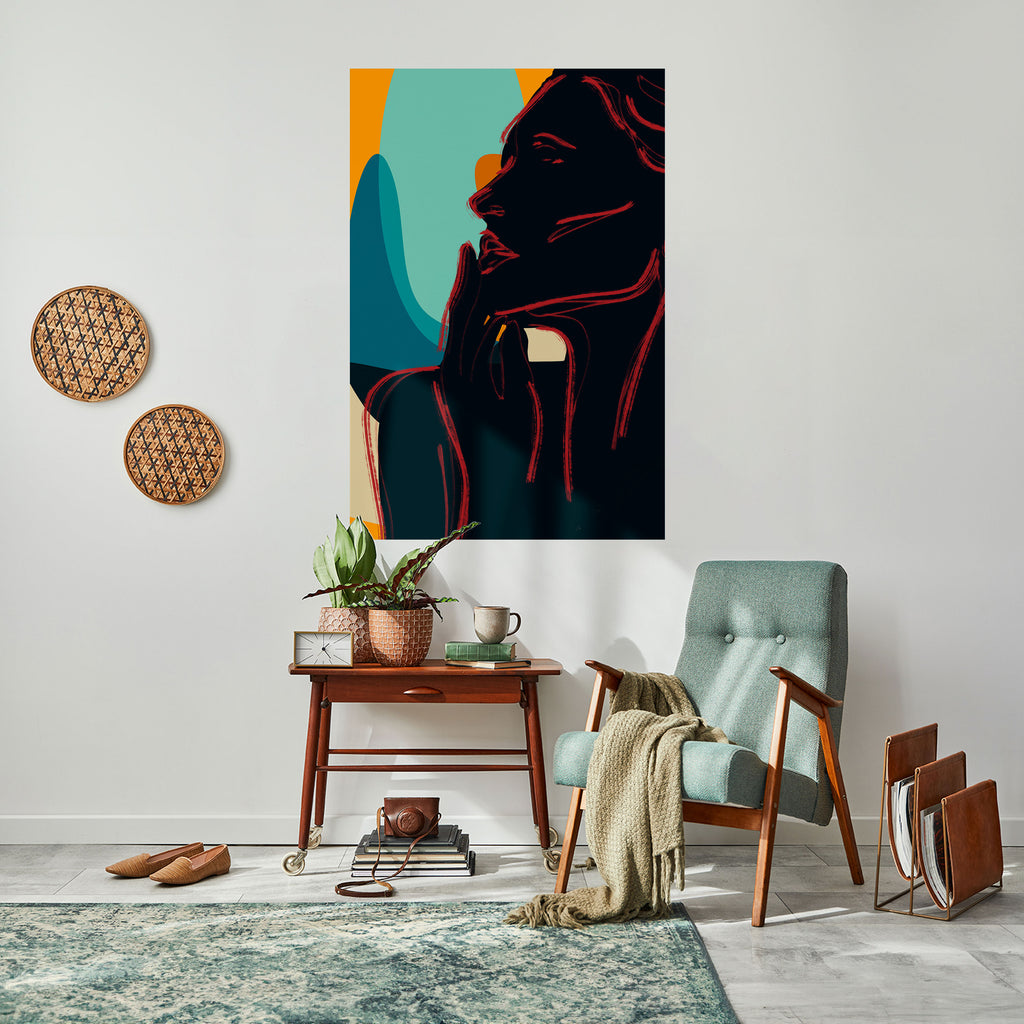 SILHOUETTE SONATA Peel and Stick Vertical Poster