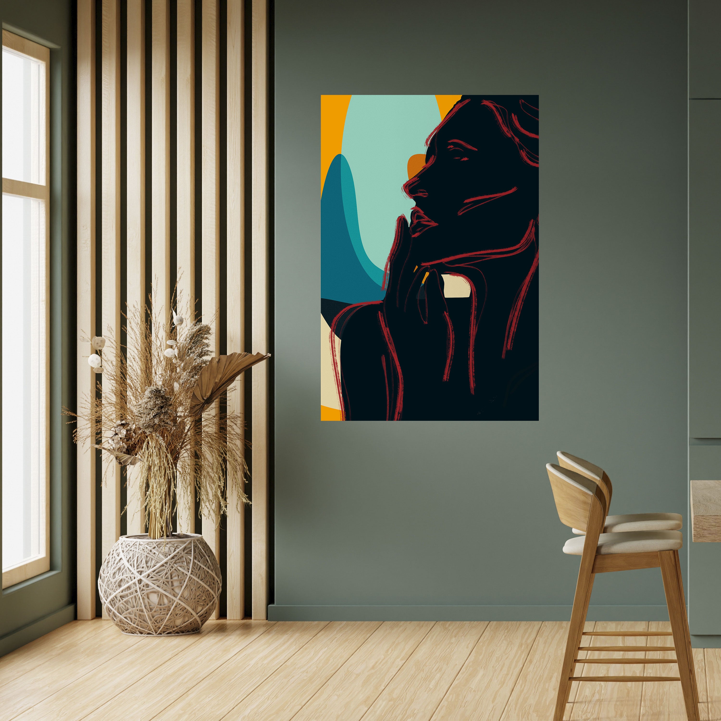 SILHOUETTE SONATA Peel and Stick Vertical Poster