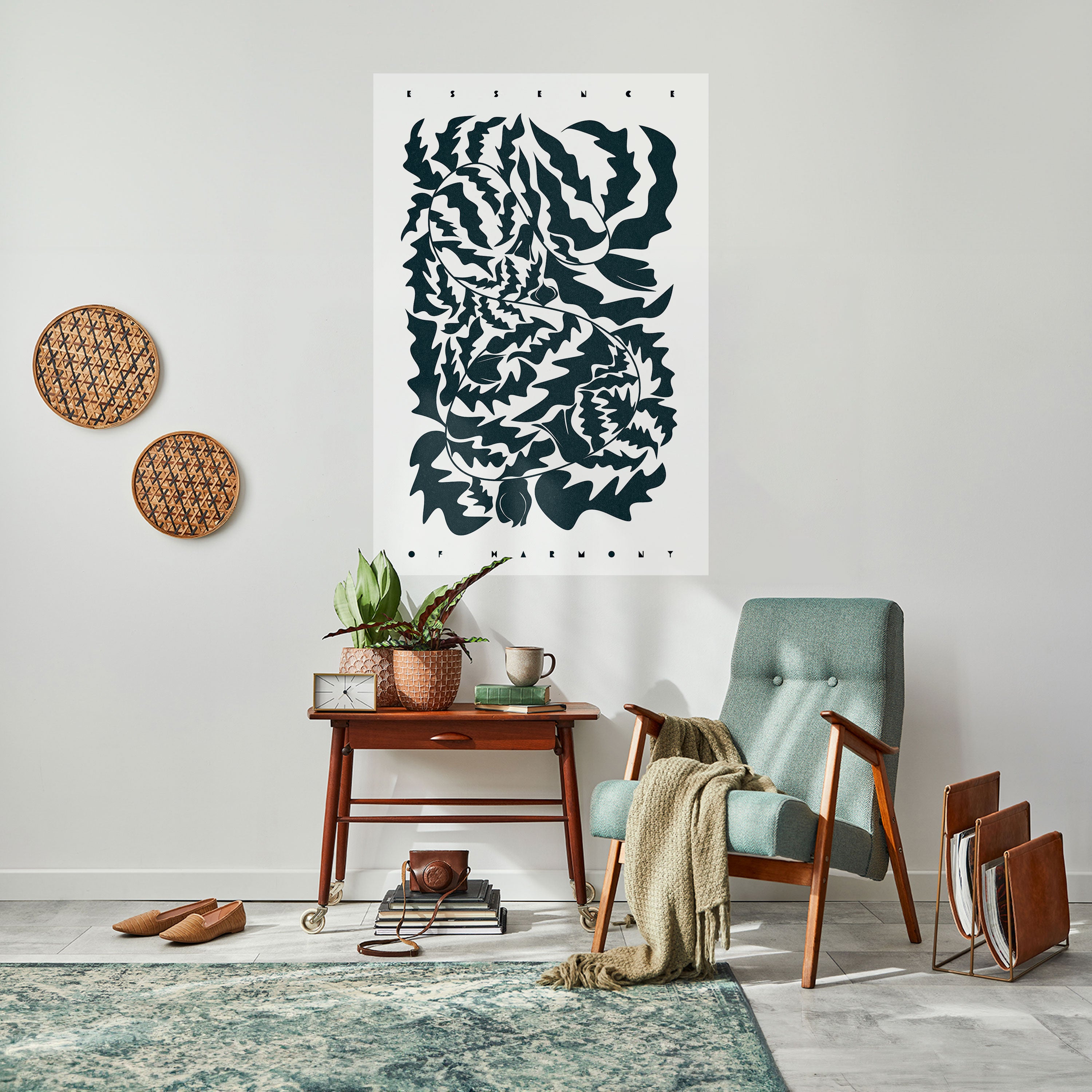 ETHEREAL ORNAMENT Peel and Stick Vertical Poster