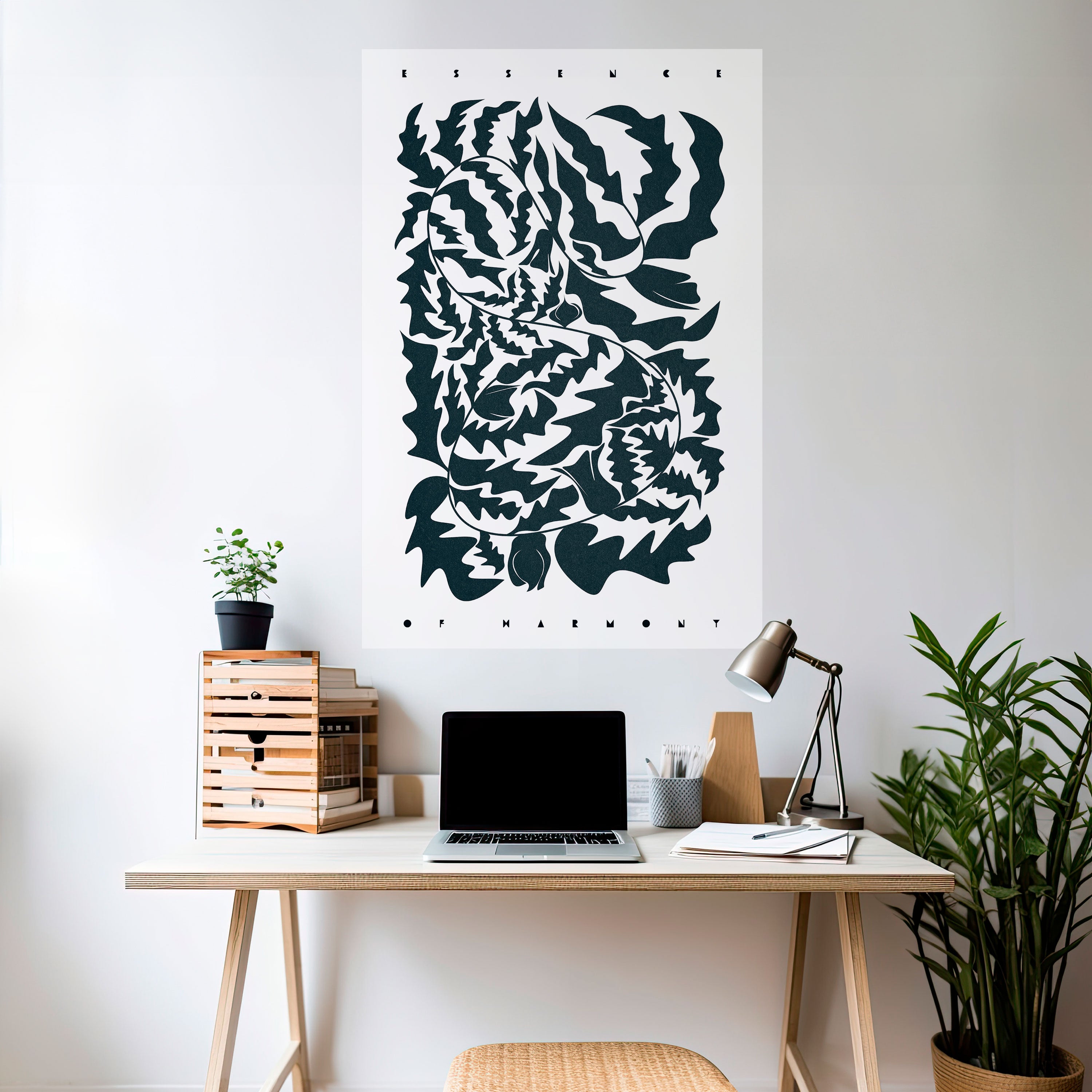 ETHEREAL ORNAMENT Peel and Stick Vertical Poster