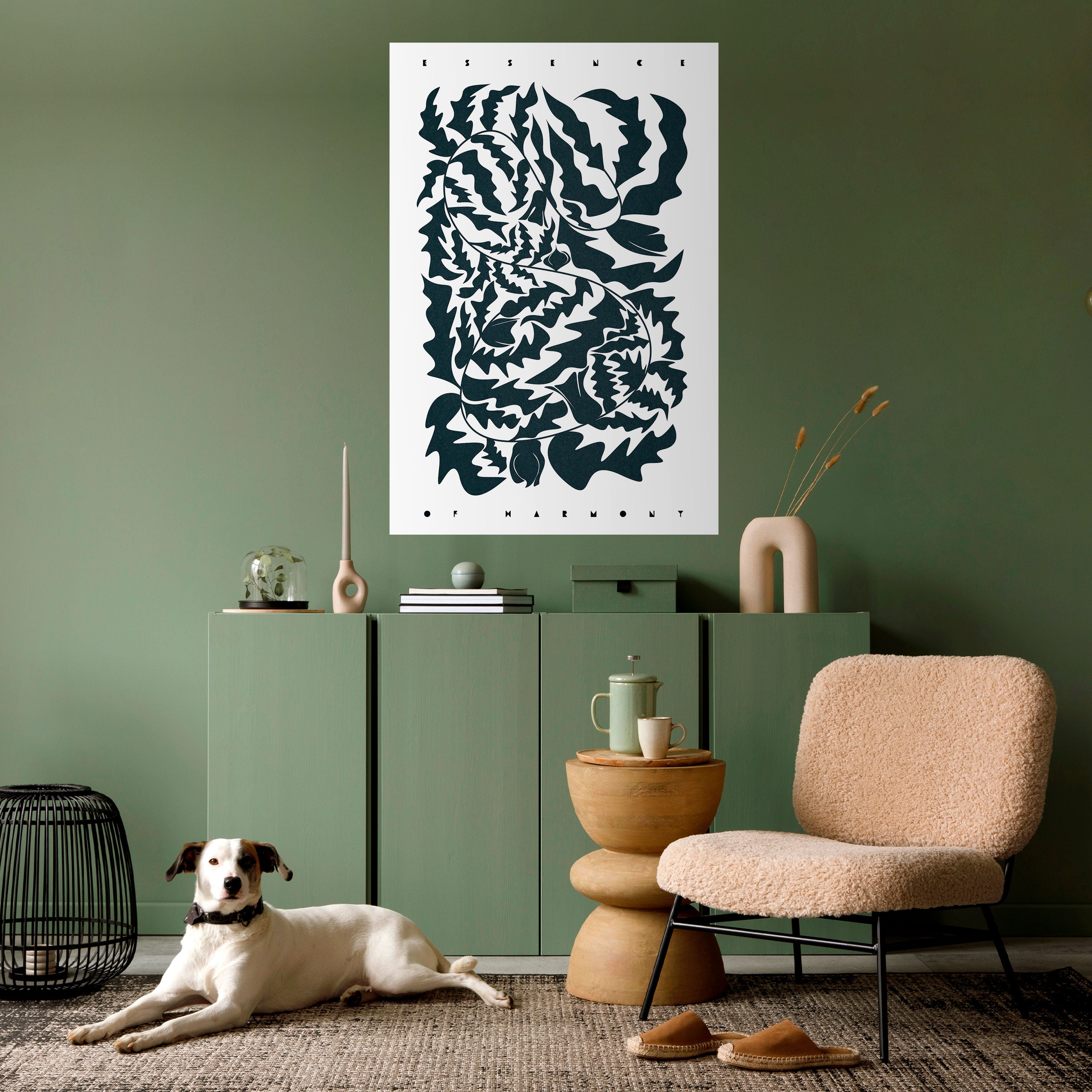 ETHEREAL ORNAMENT Peel and Stick Vertical Poster