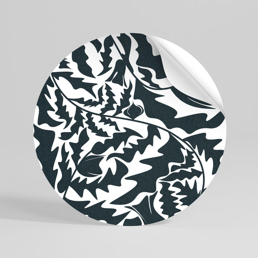 ETHEREAL ORNAMENT Peel and Stick Round Sticker