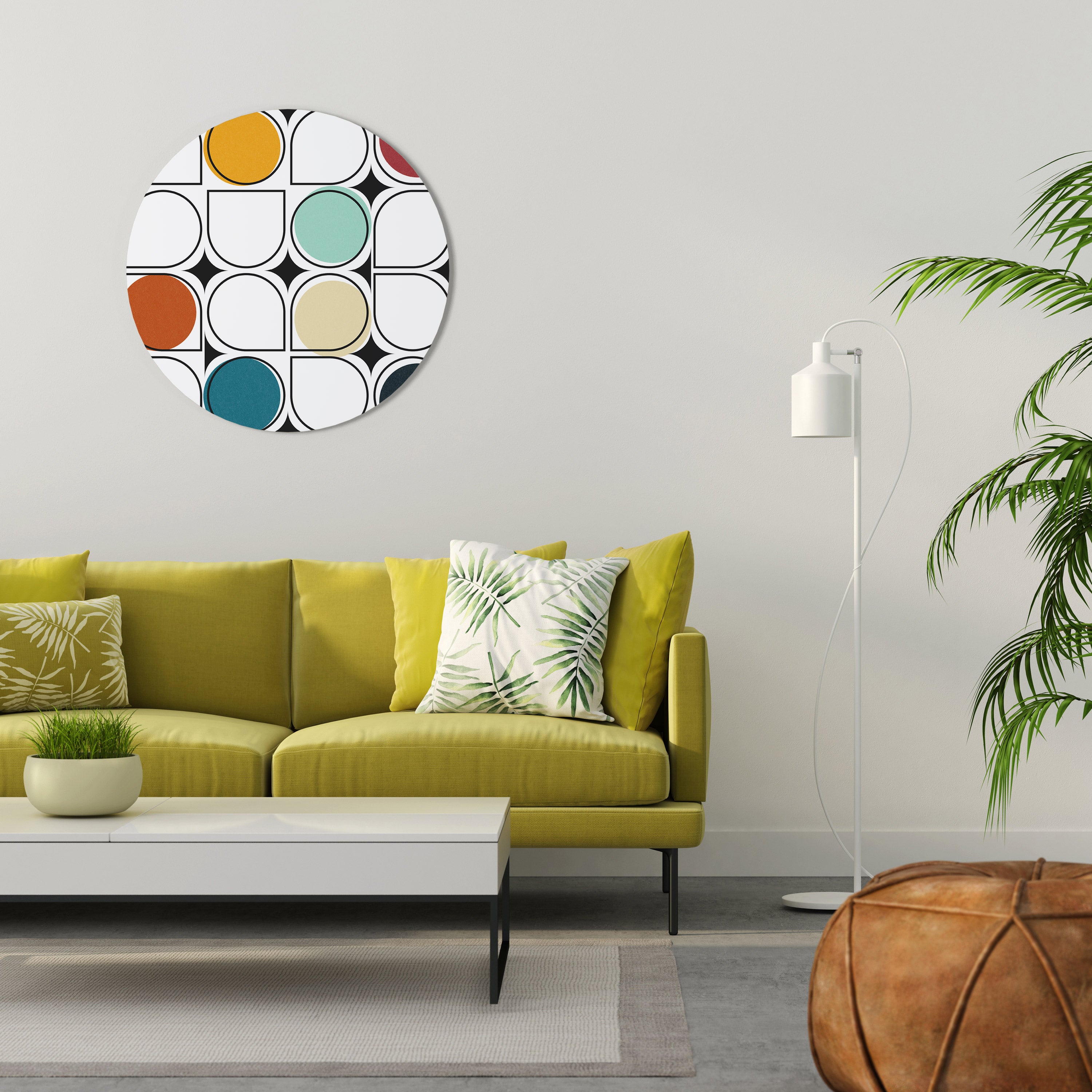 HUE HARMONY Round Wall Art