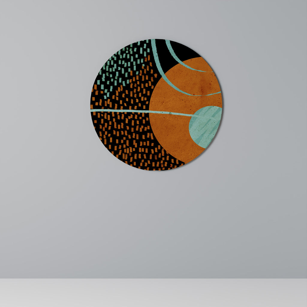 GEODE GLIMMER Round Wall Art