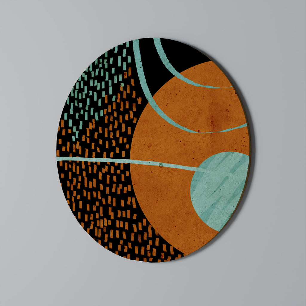 GEODE GLIMMER Round Wall Art