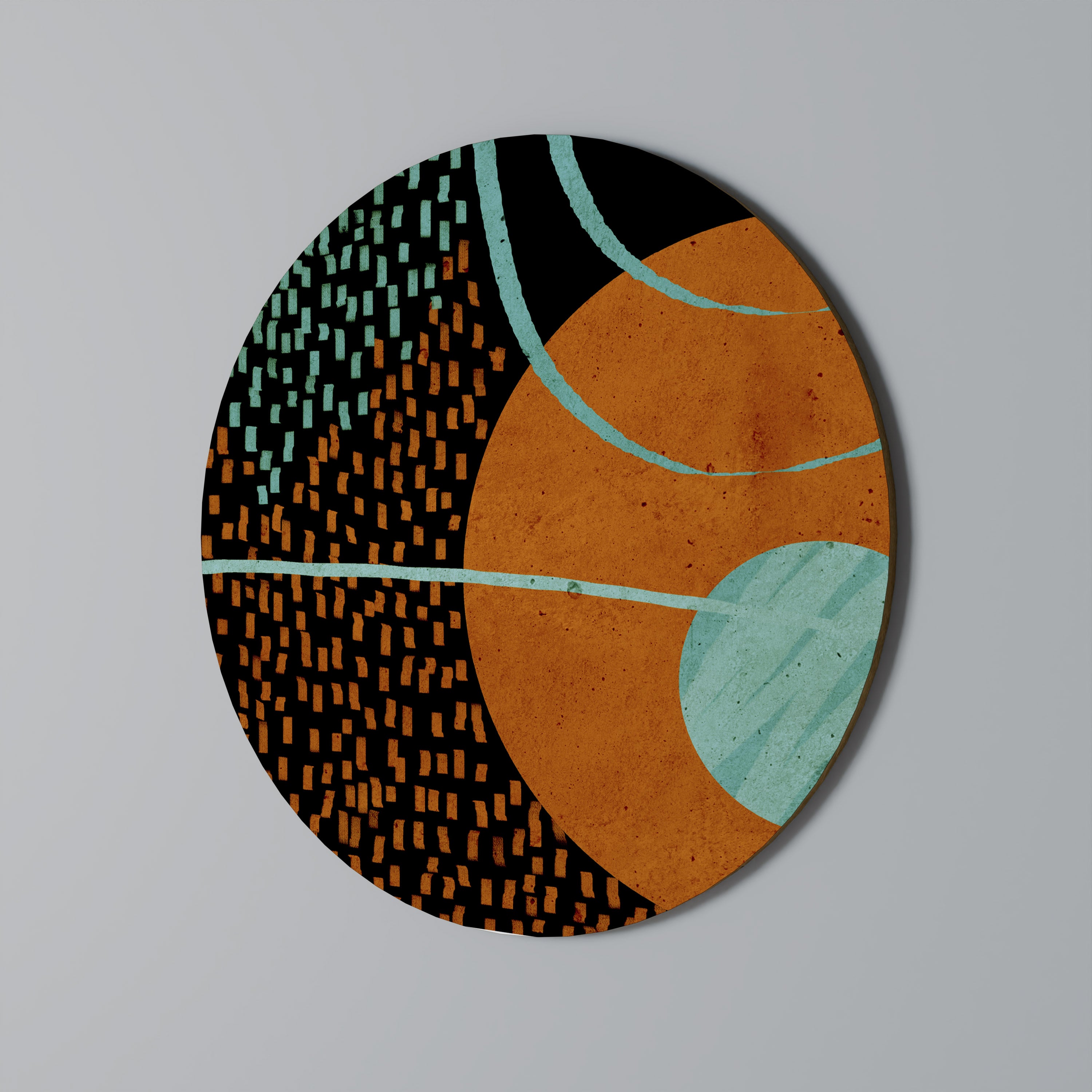 GEODE GLIMMER Round Wall Art