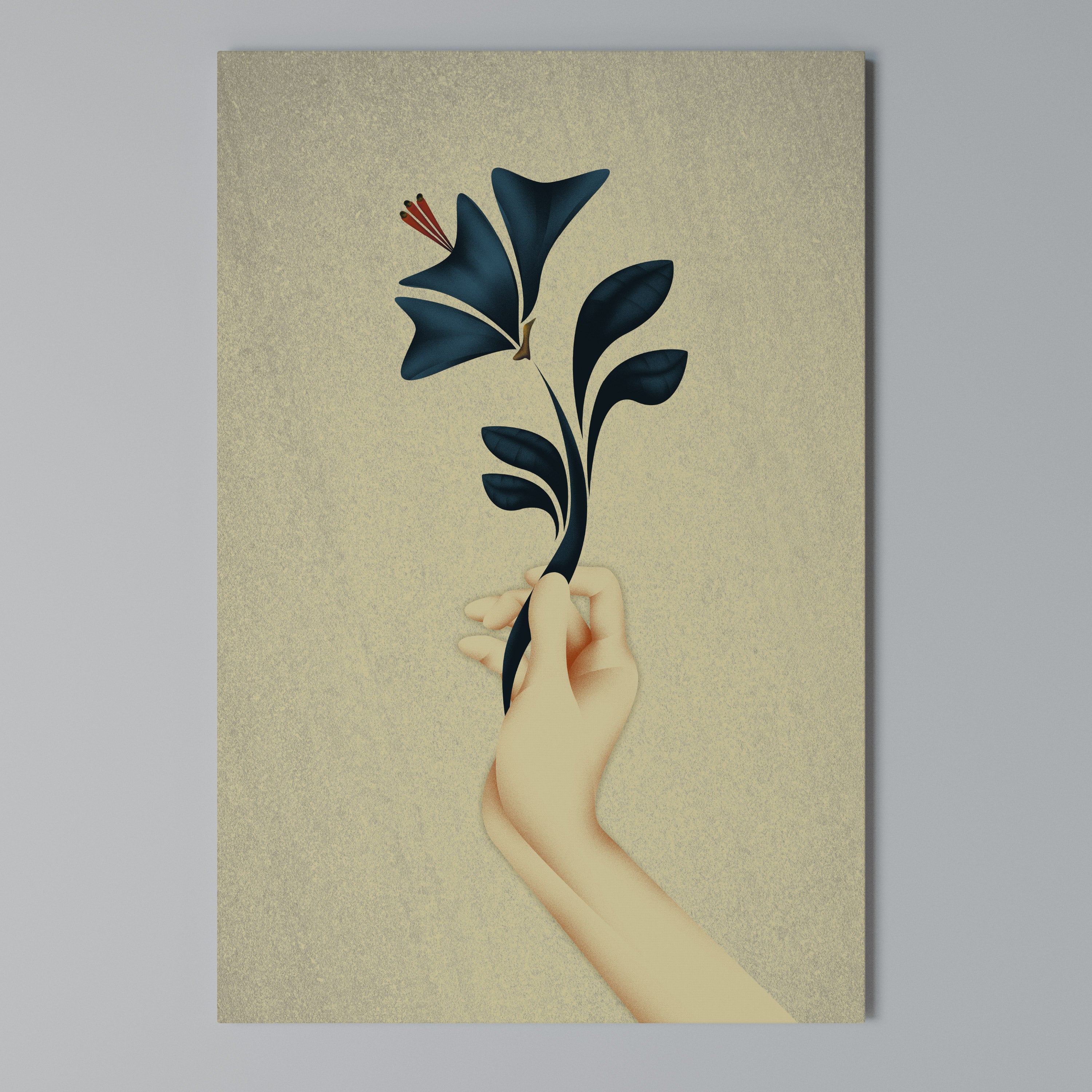TAKE IT OR LEAF IT Cuadro en lienzo vertical