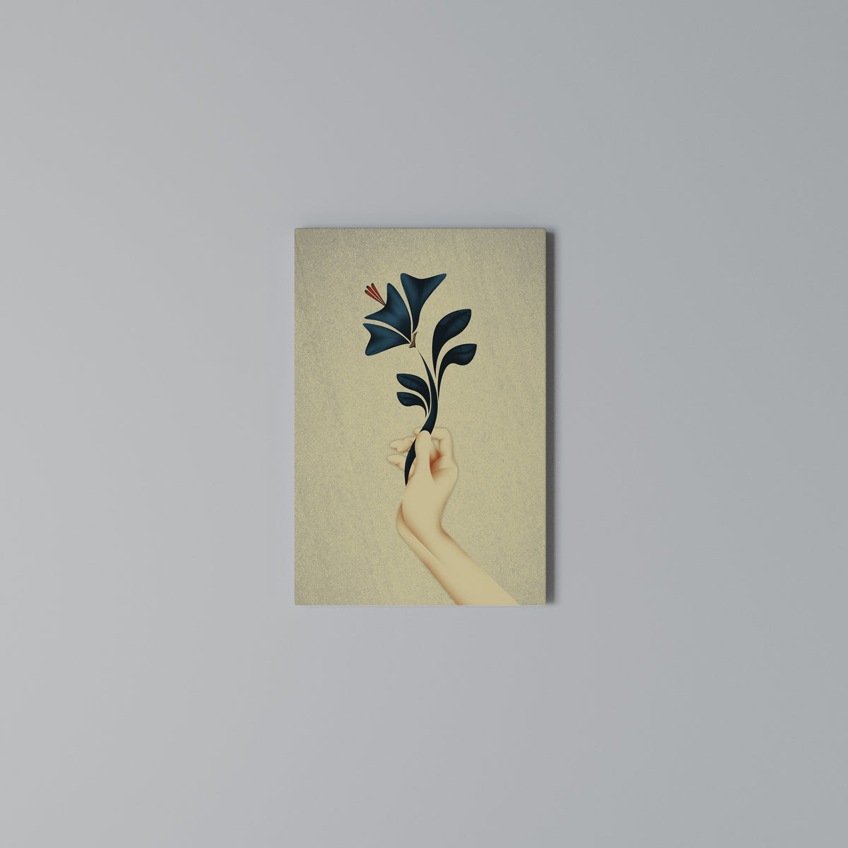 TAKE IT OR LEAF IT Cuadro en lienzo vertical