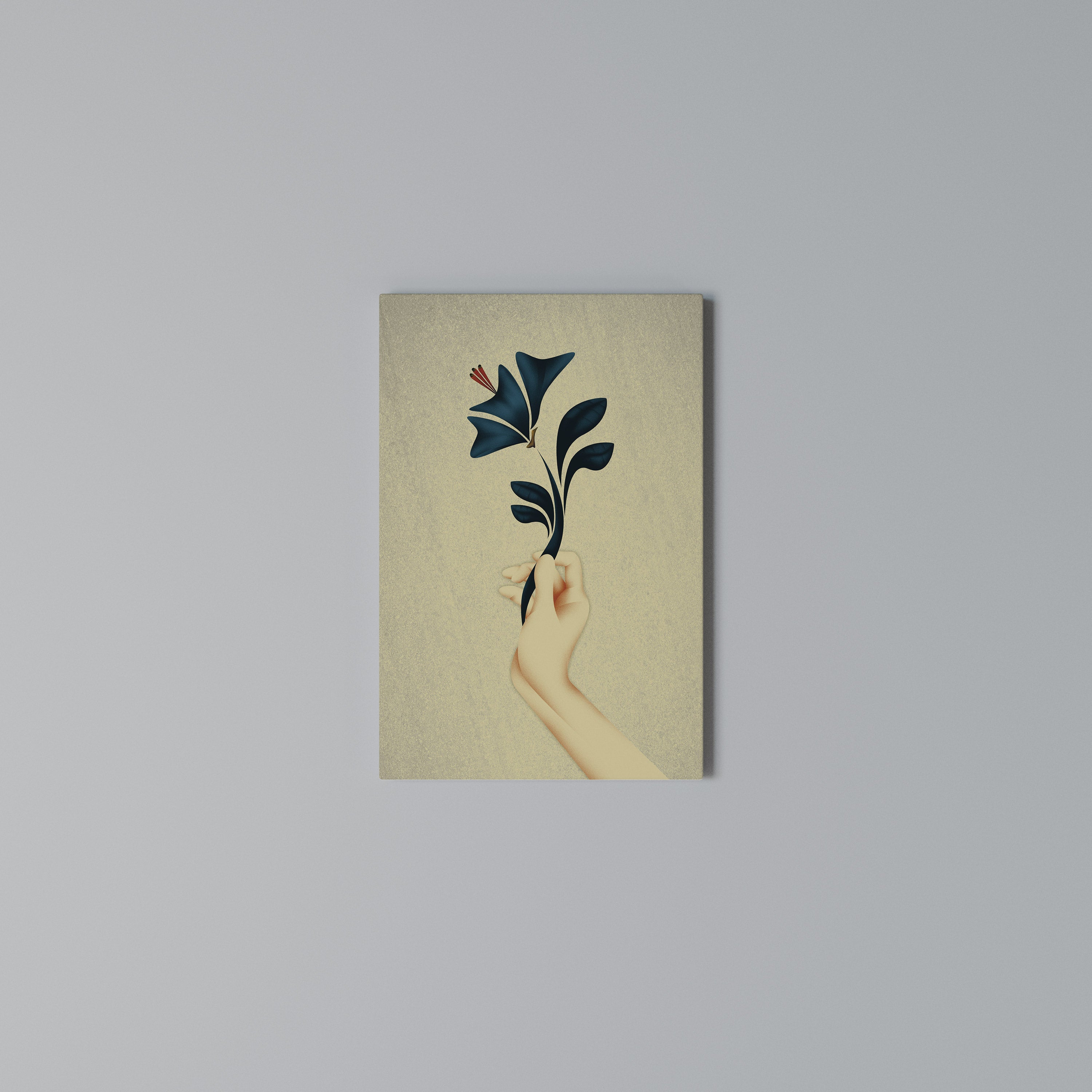 TAKE IT OR LEAF IT Cuadro en lienzo vertical