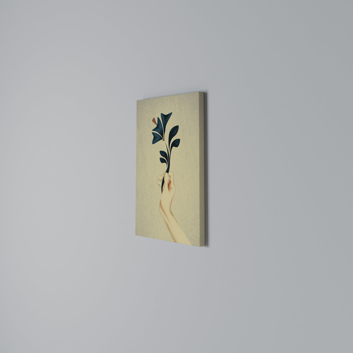 TAKE IT OR LEAF IT Cuadro en lienzo vertical