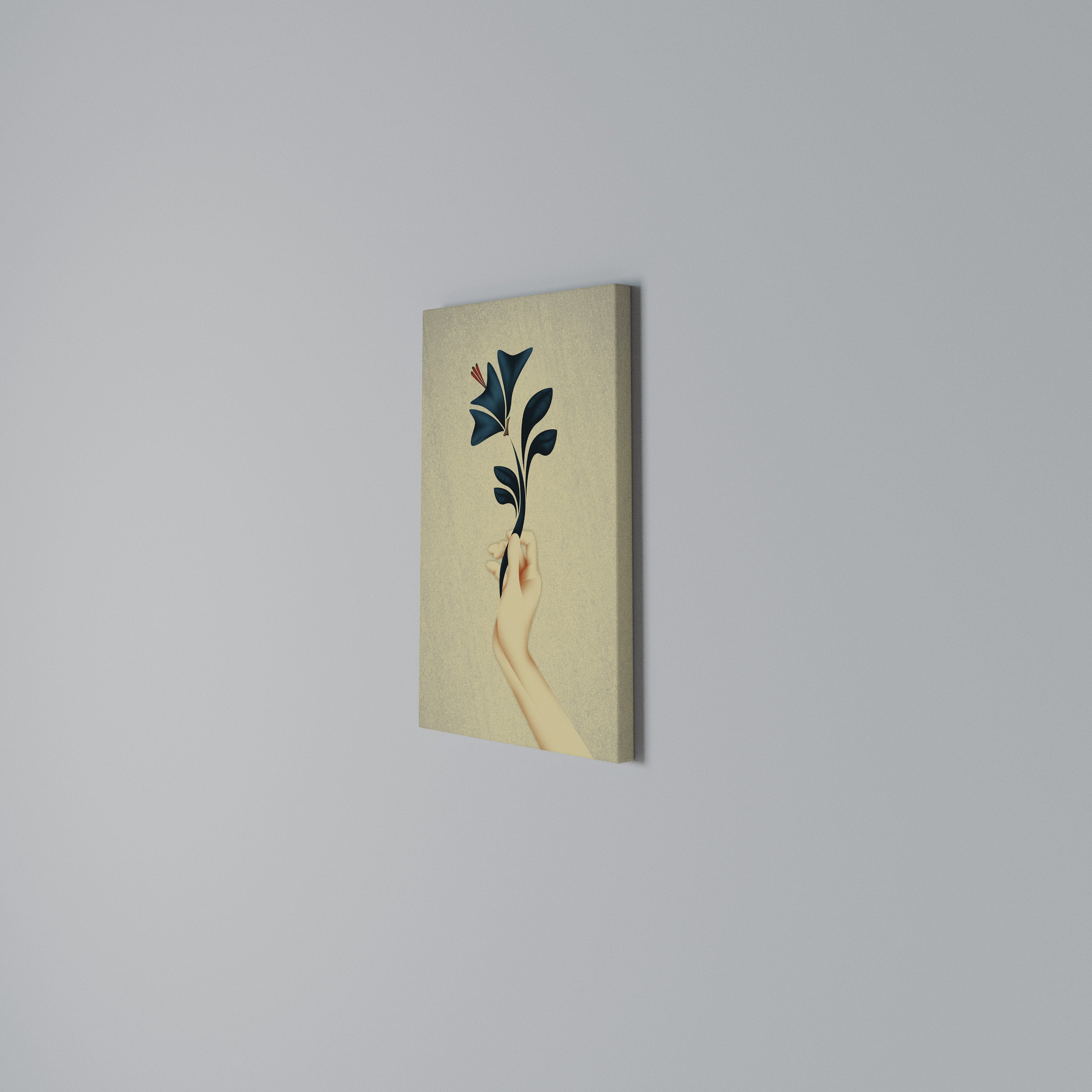 TAKE IT OR LEAF IT Cuadro en lienzo vertical