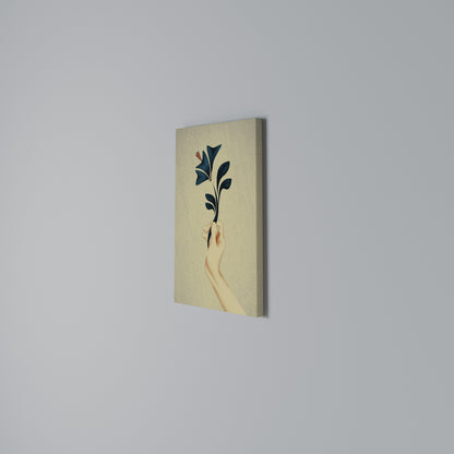 TAKE IT OR LEAF IT Cuadro en lienzo vertical