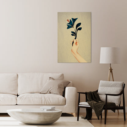 TAKE IT OR LEAF IT Cuadro en lienzo vertical