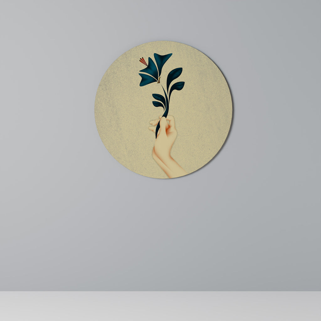 TAKE IT OR LEAF IT Round Wall Art