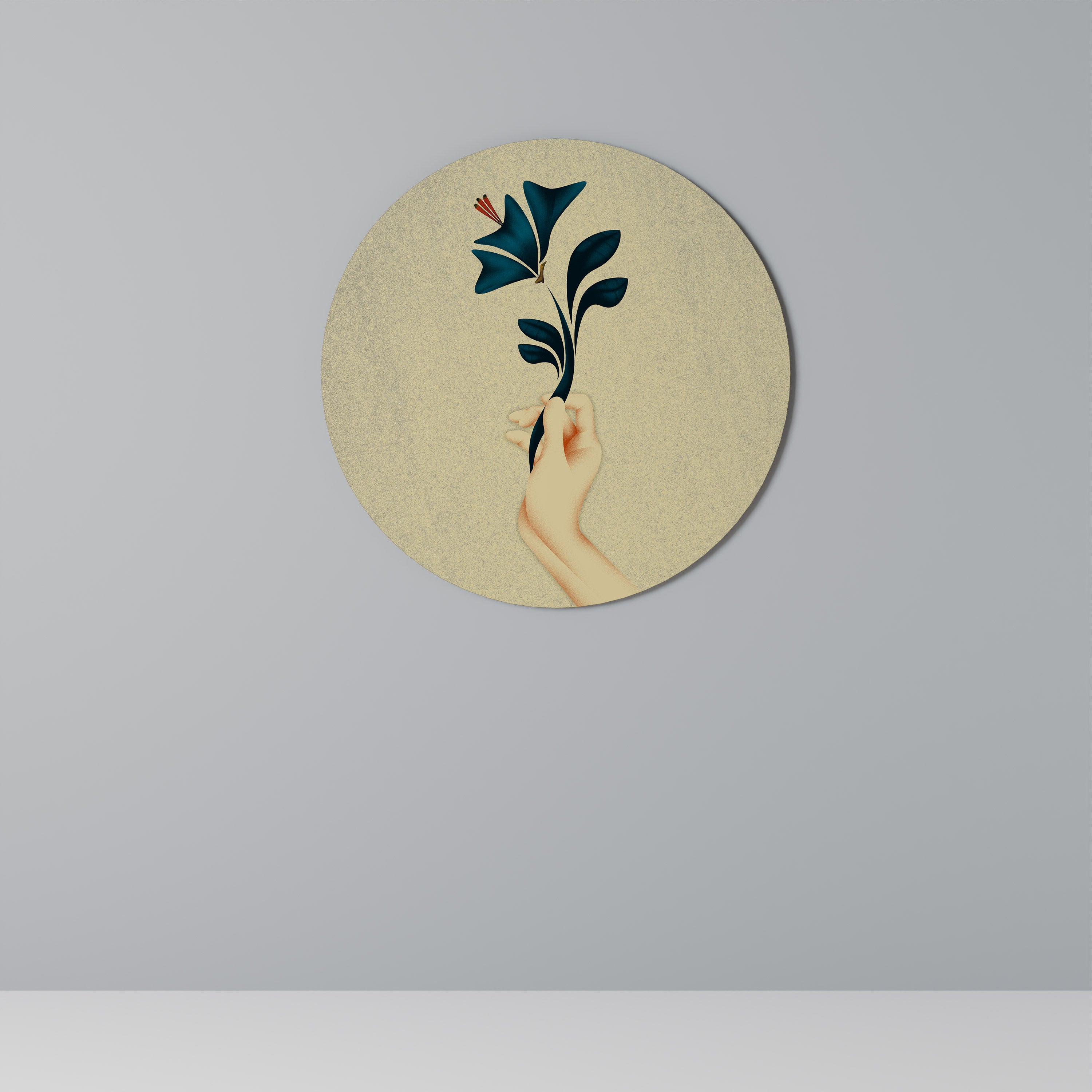 TAKE IT OR LEAF IT Round Wall Art