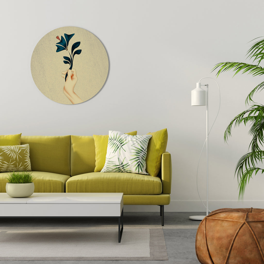 TAKE IT OR LEAF IT Round Wall Art
