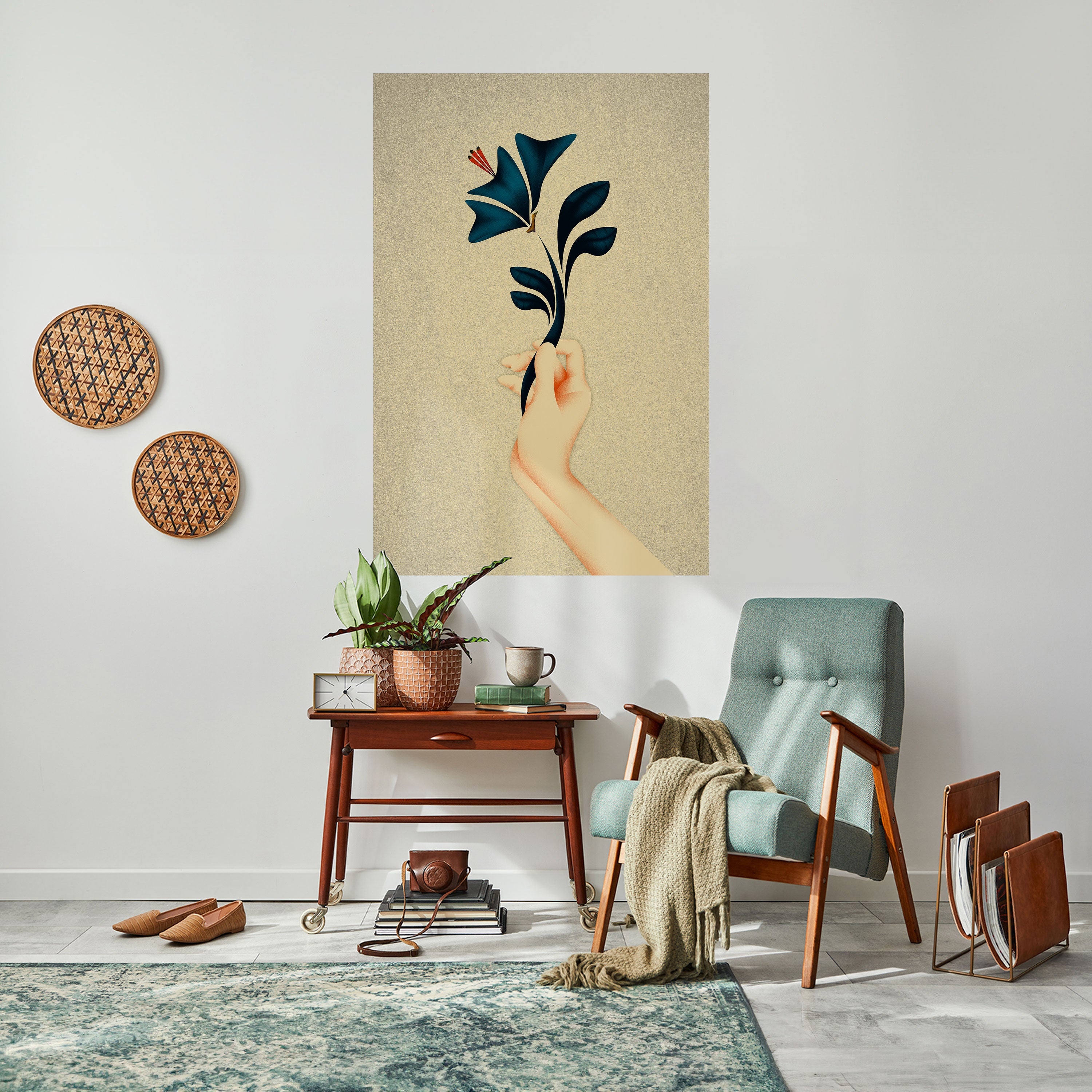 TAKE IT OR LEAF IT Peel and Stick Vertical Poster