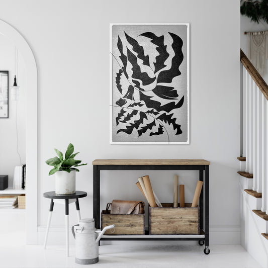 SHARP SHADOWS Vertical Canvas Print