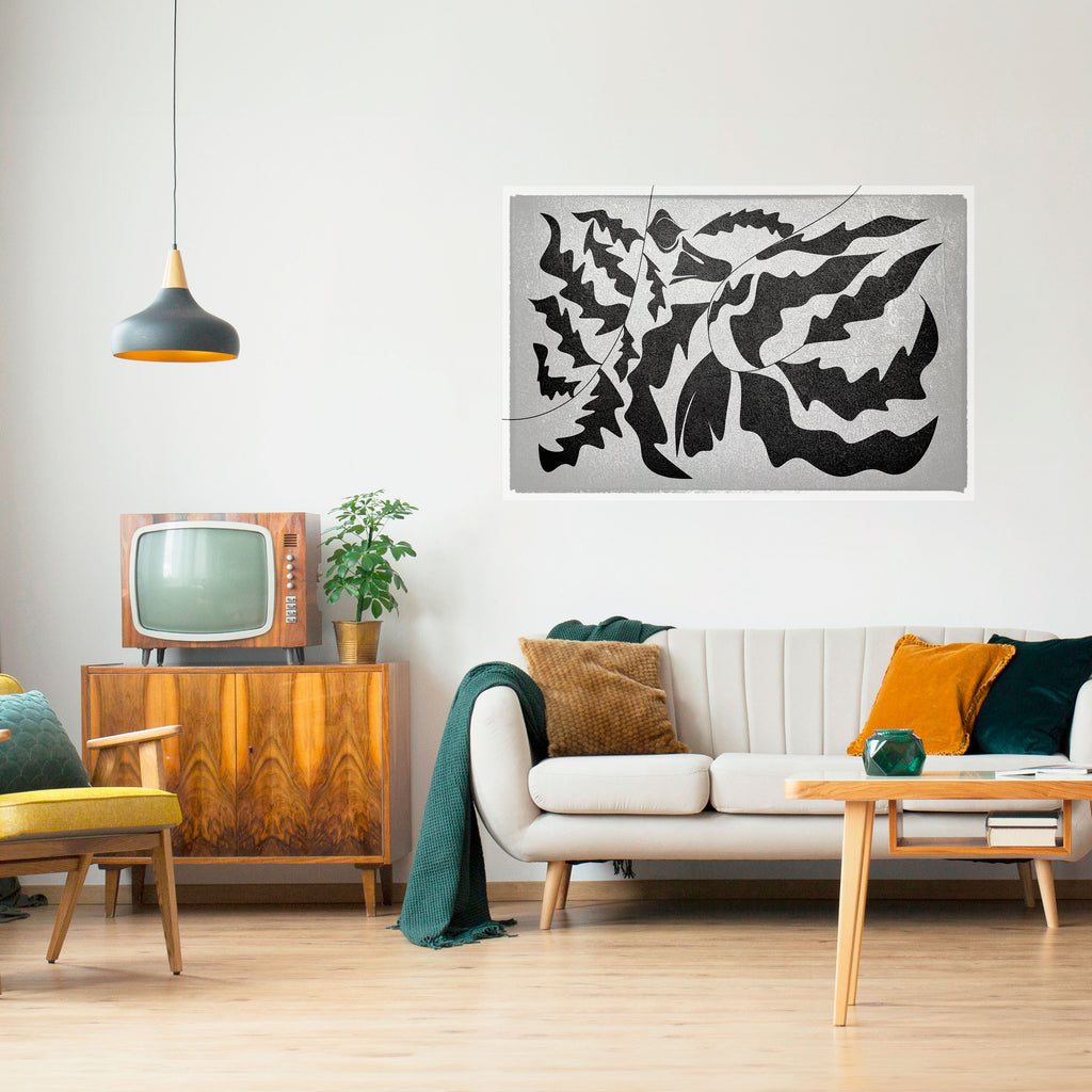 Póster horizontal autoadhesivo SHARP SHADOWS