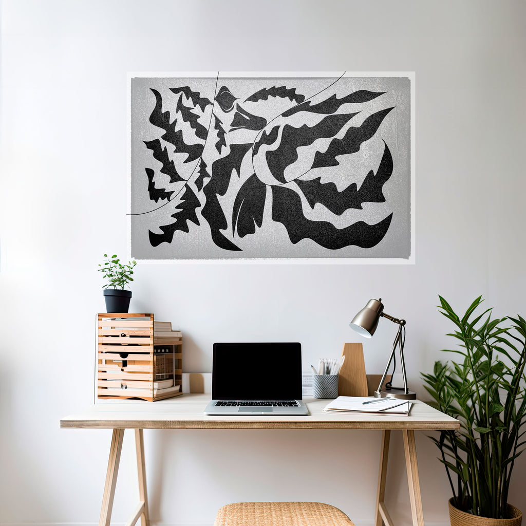 Póster horizontal autoadhesivo SHARP SHADOWS