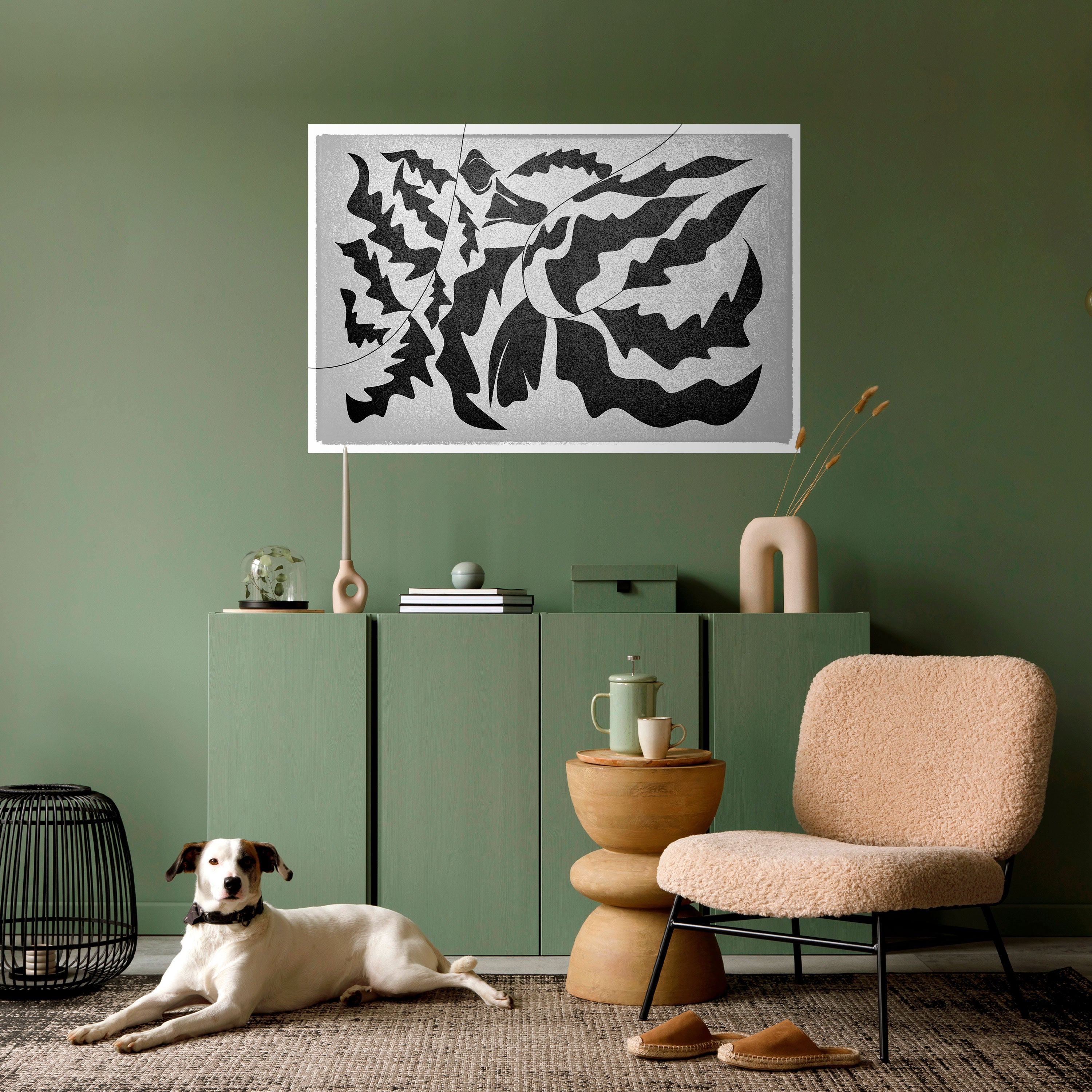 Póster horizontal autoadhesivo SHARP SHADOWS