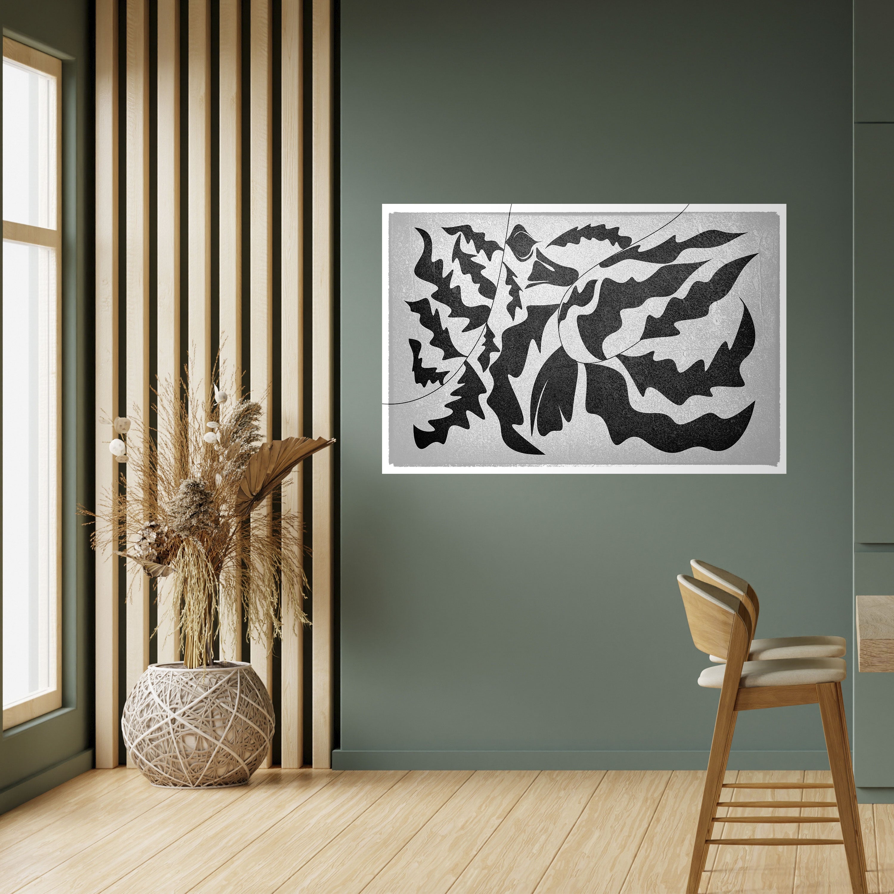 Póster horizontal autoadhesivo SHARP SHADOWS