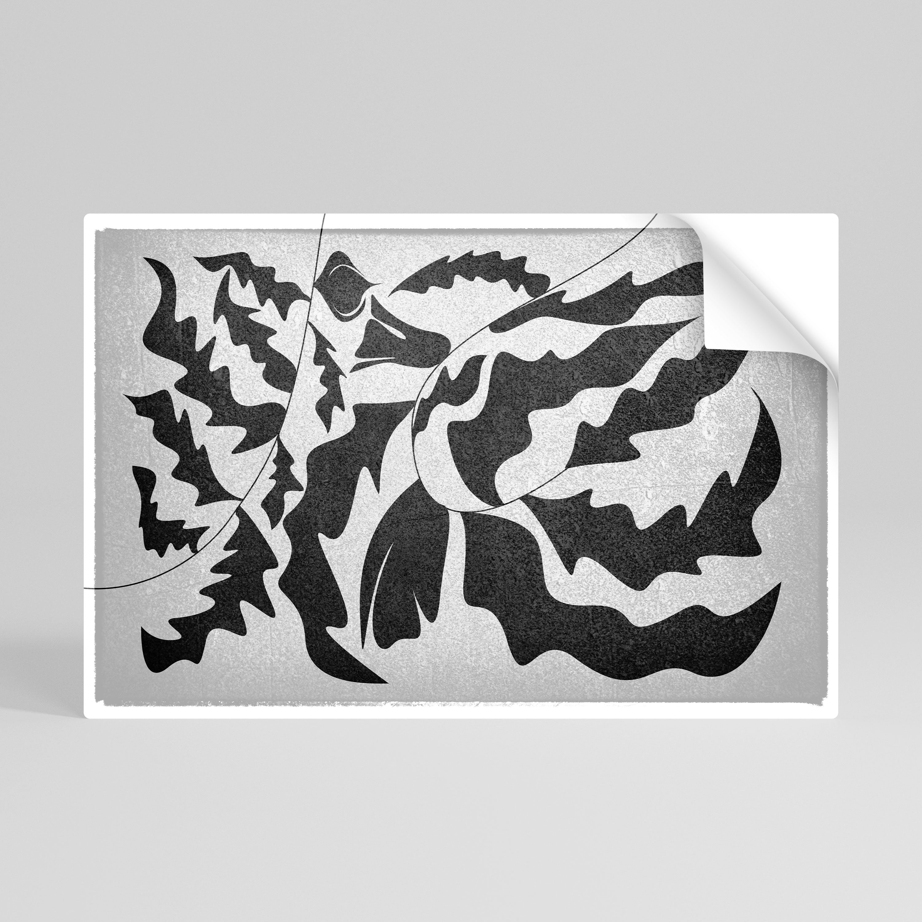 Póster horizontal autoadhesivo SHARP SHADOWS