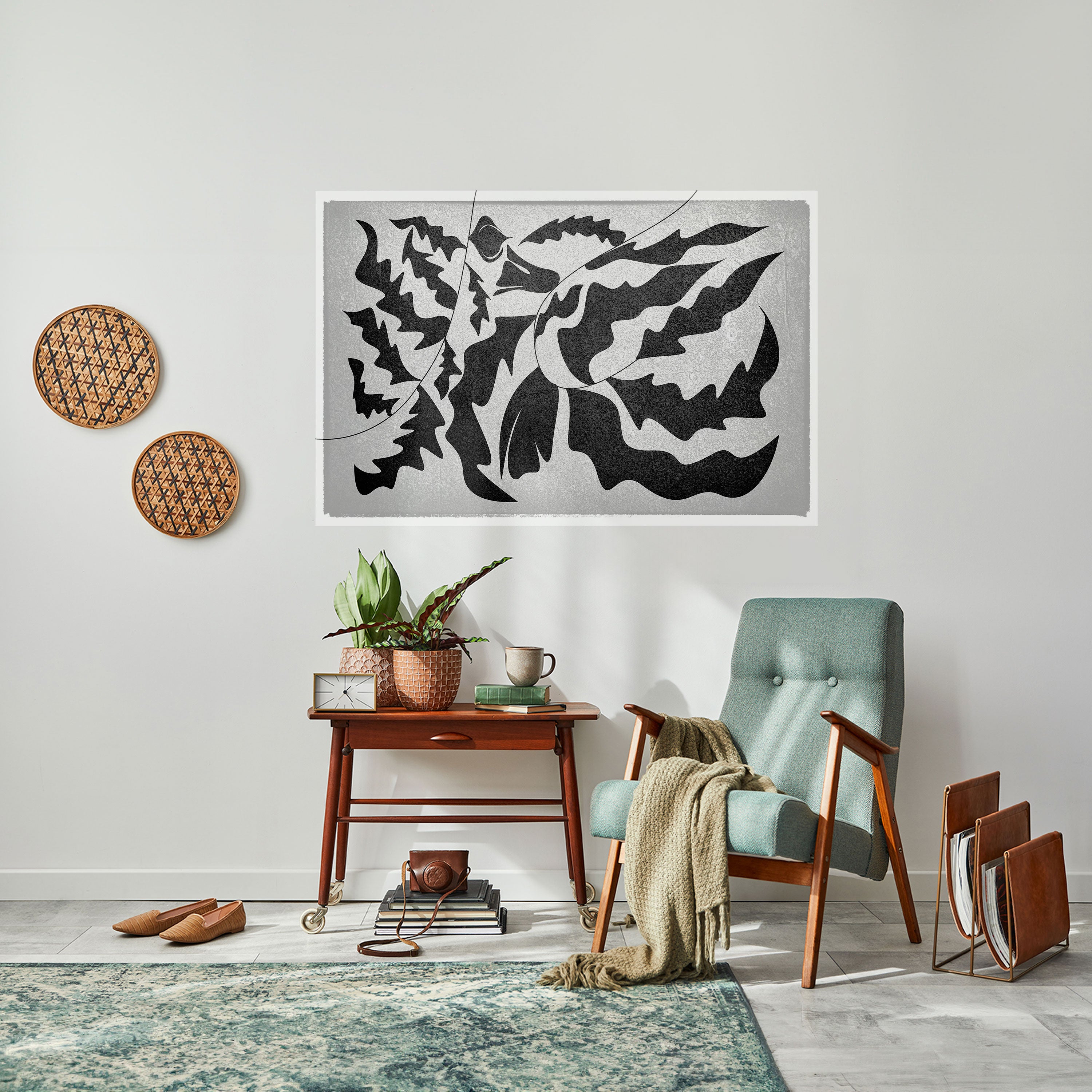 Póster horizontal autoadhesivo SHARP SHADOWS