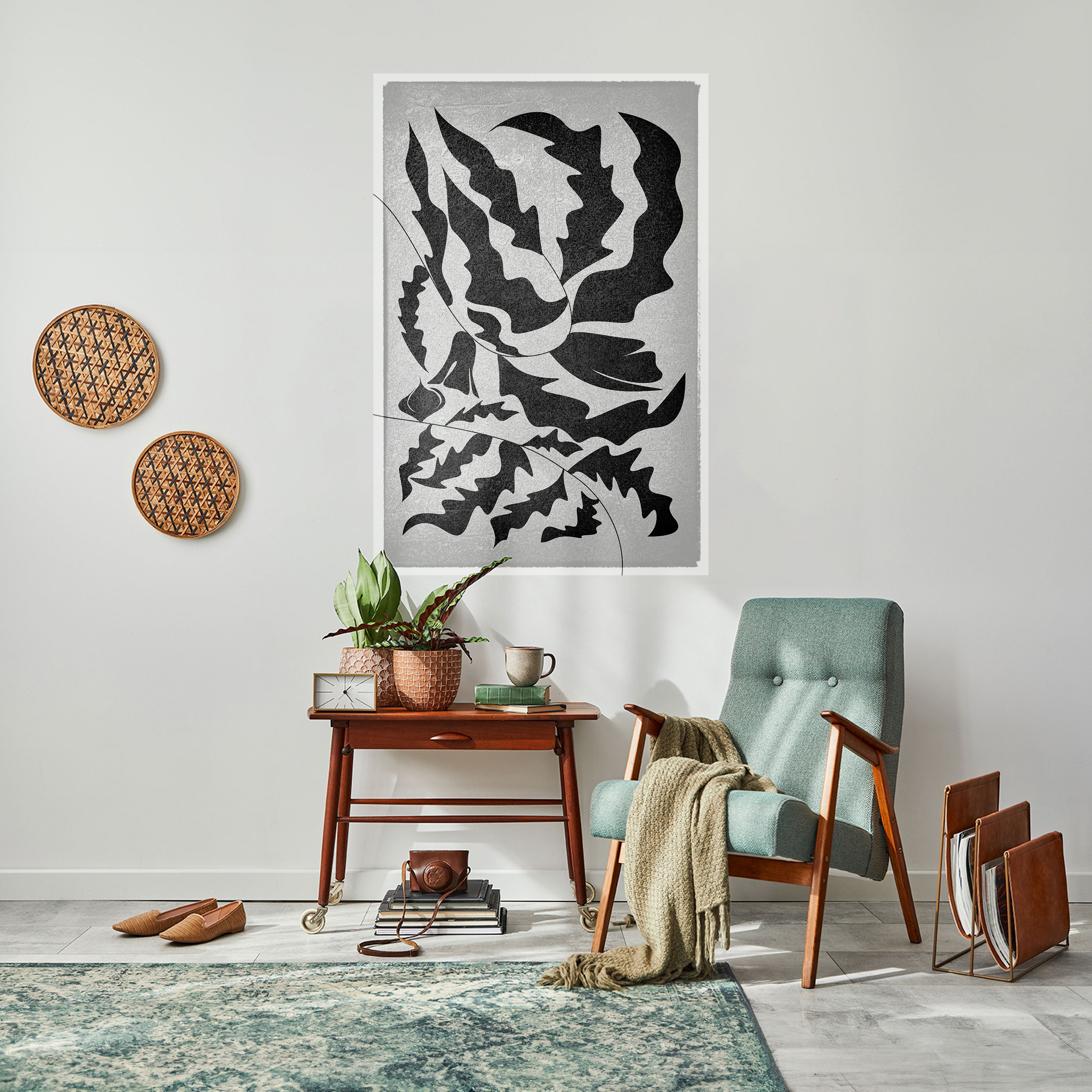 SHARP SHADOWS Peel and Stick Vertical Poster