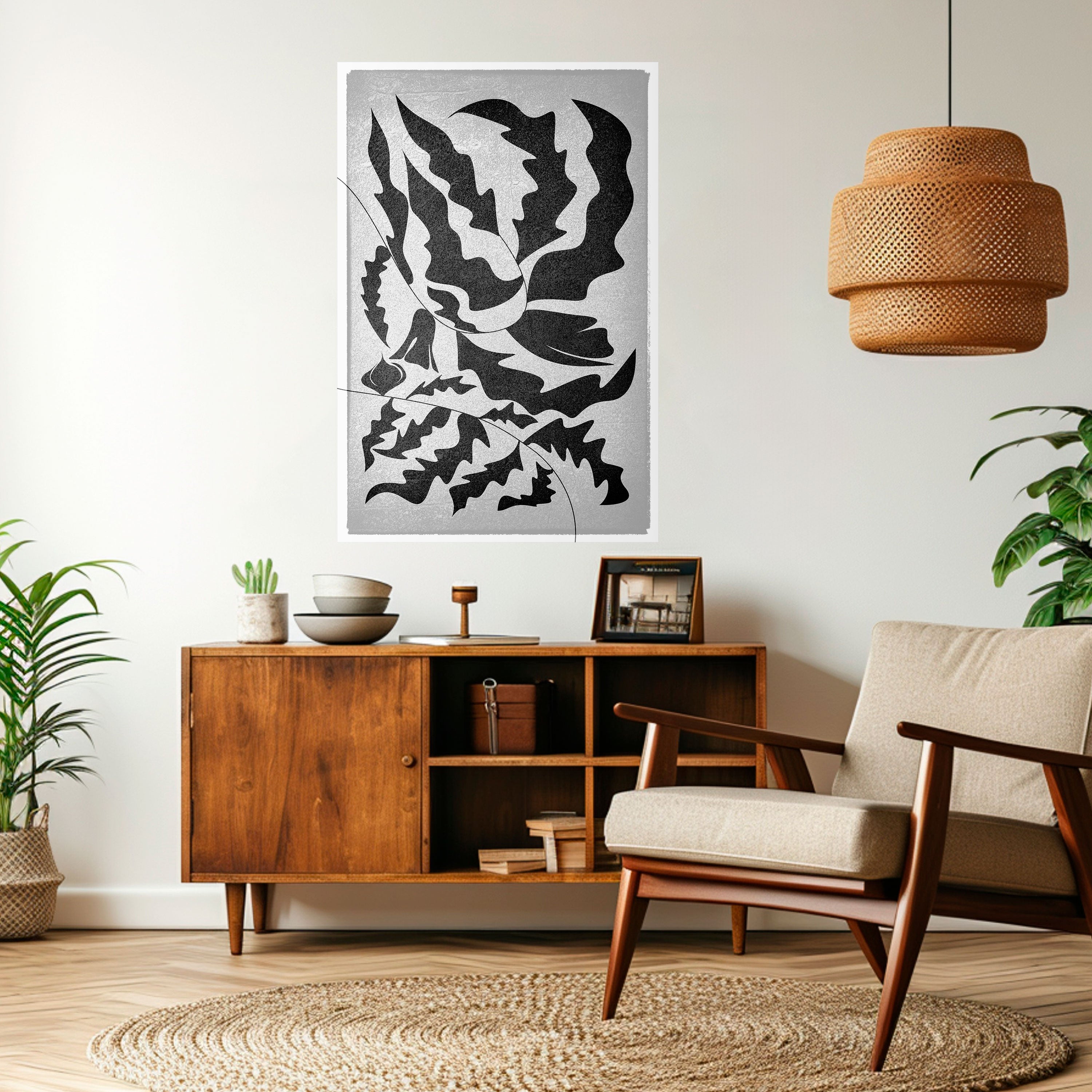 SHARP SHADOWS Peel and Stick Vertical Poster