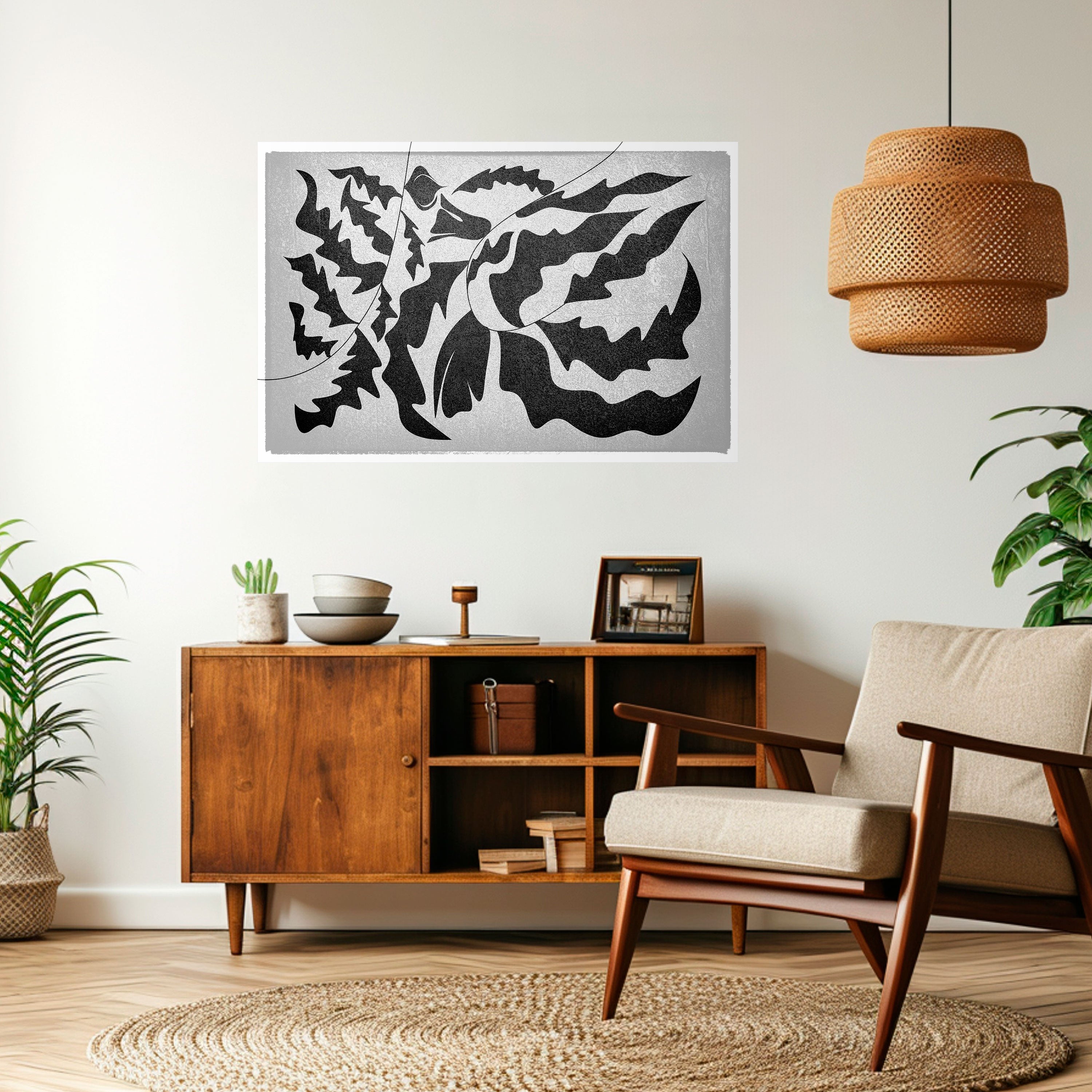 Póster horizontal autoadhesivo SHARP SHADOWS