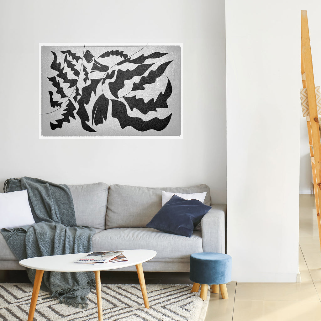 Póster horizontal autoadhesivo SHARP SHADOWS