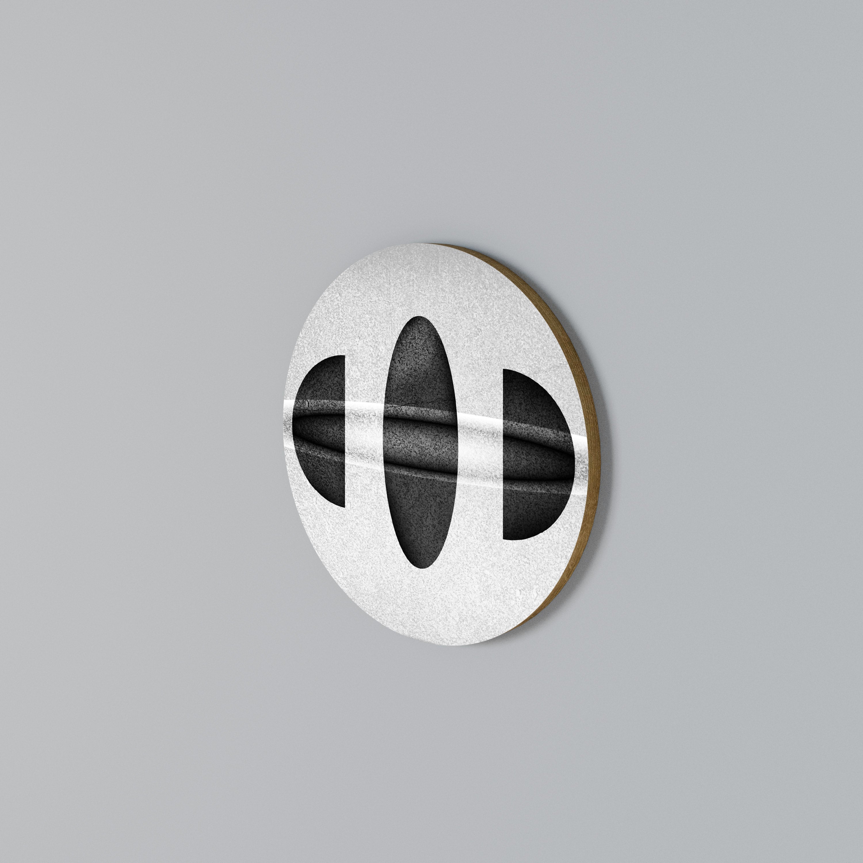 OBSIDIAN ODYSSEY Round Wall Art