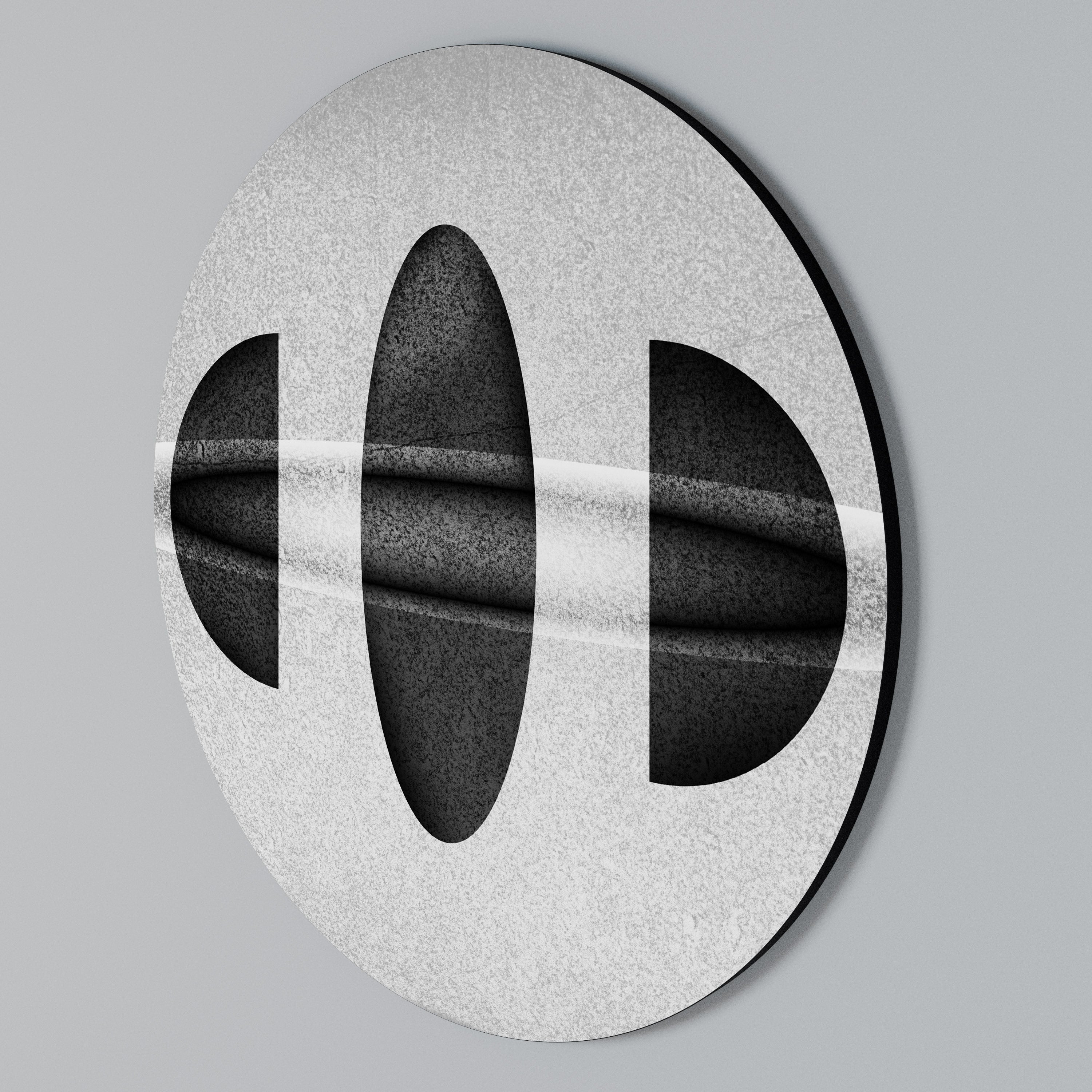 OBSIDIAN ODYSSEY Round Wall Art