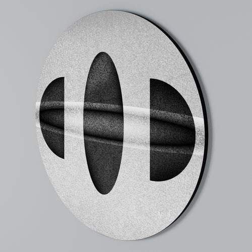 OBSIDIAN ODYSSEY Arte de pared redondo