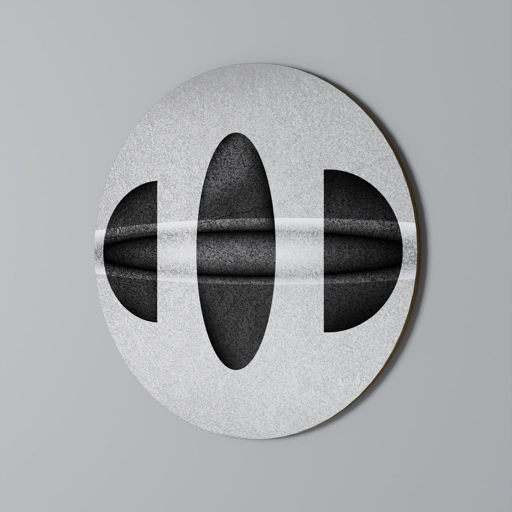 OBSIDIAN ODYSSEY Round Wall Art