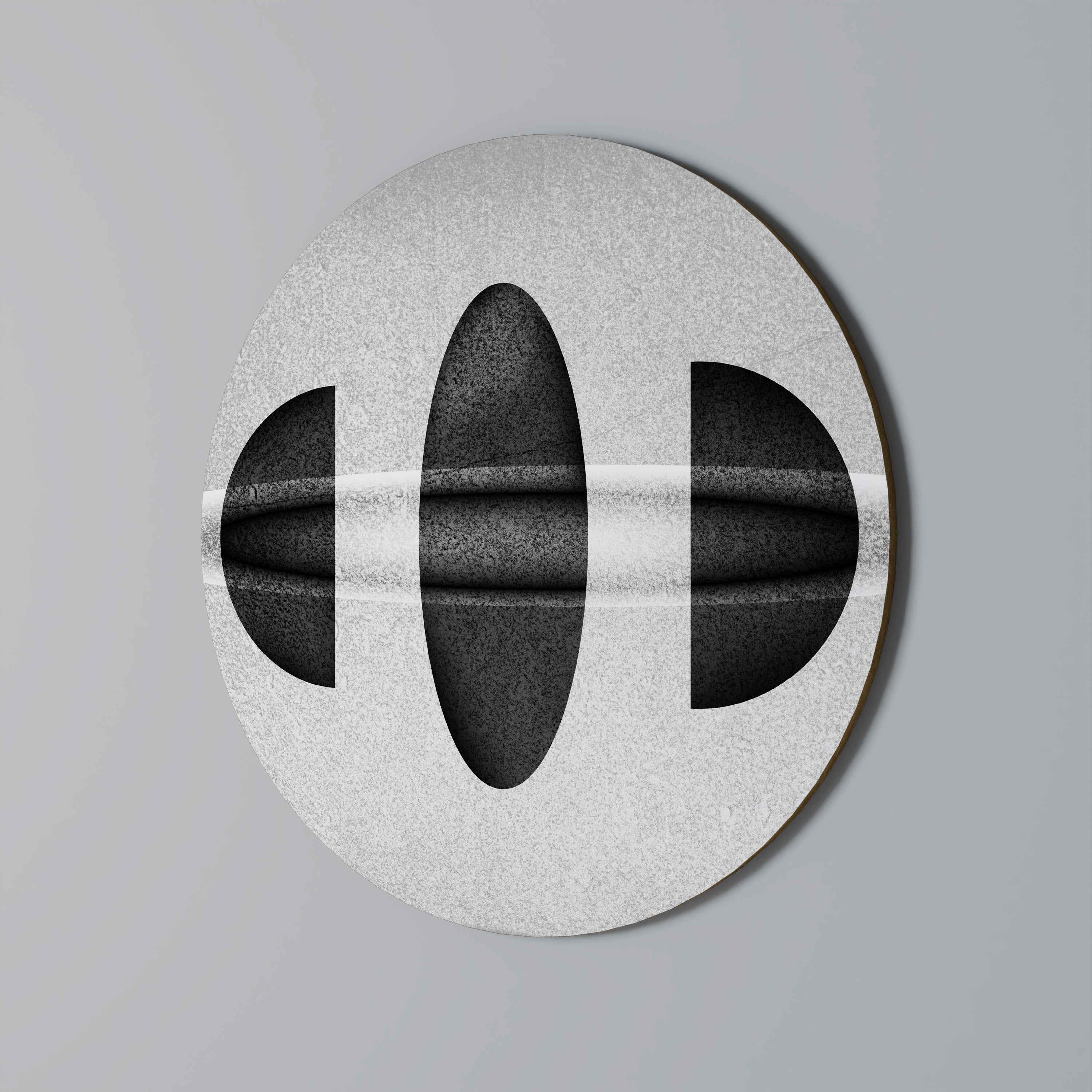 OBSIDIAN ODYSSEY Round Wall Art