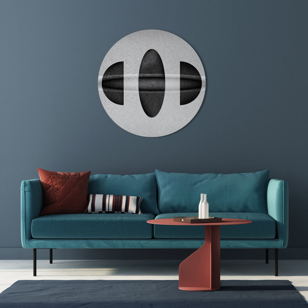 OBSIDIAN ODYSSEY Round Wall Art