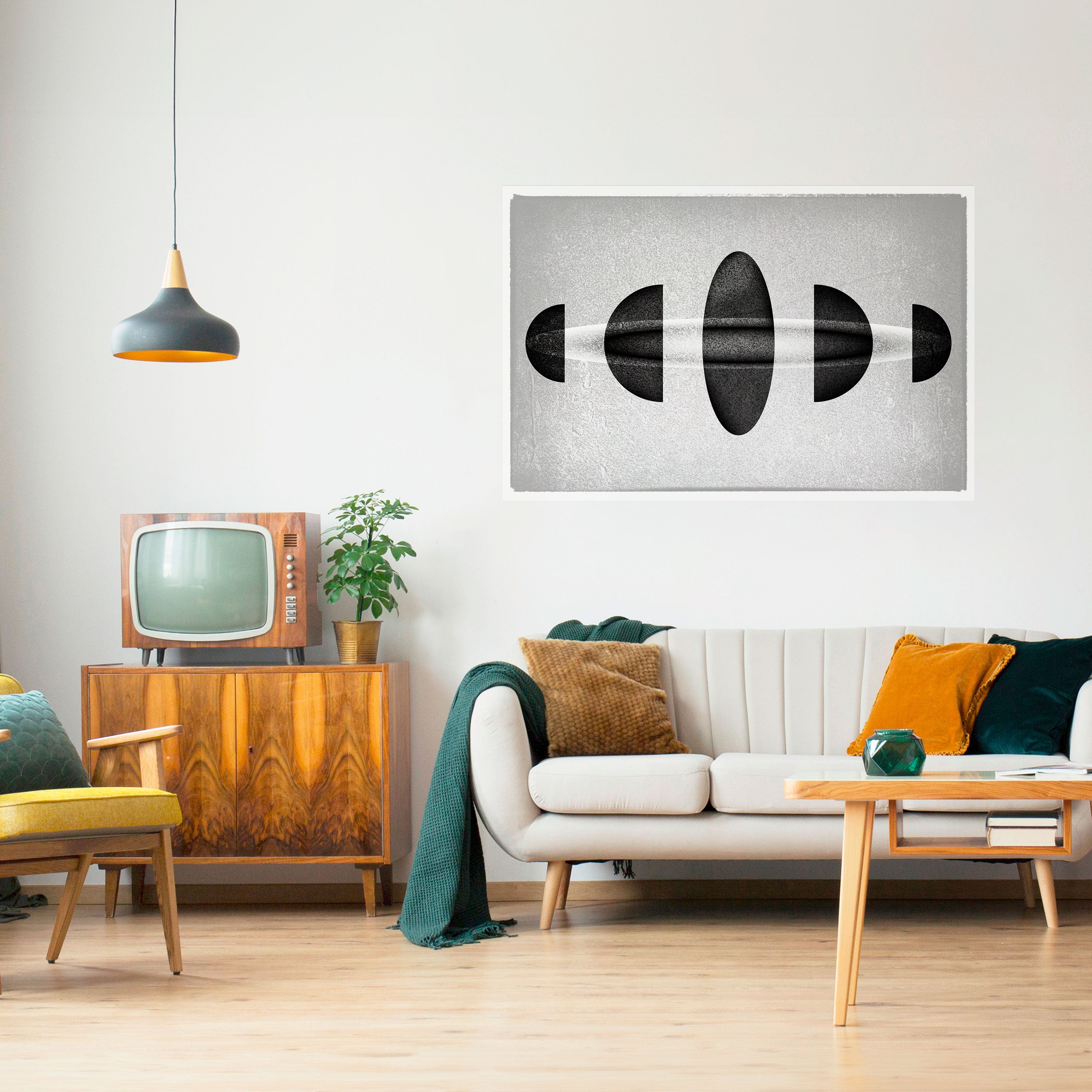 Póster horizontal autoadhesivo OBSIDIAN ODYSSEY