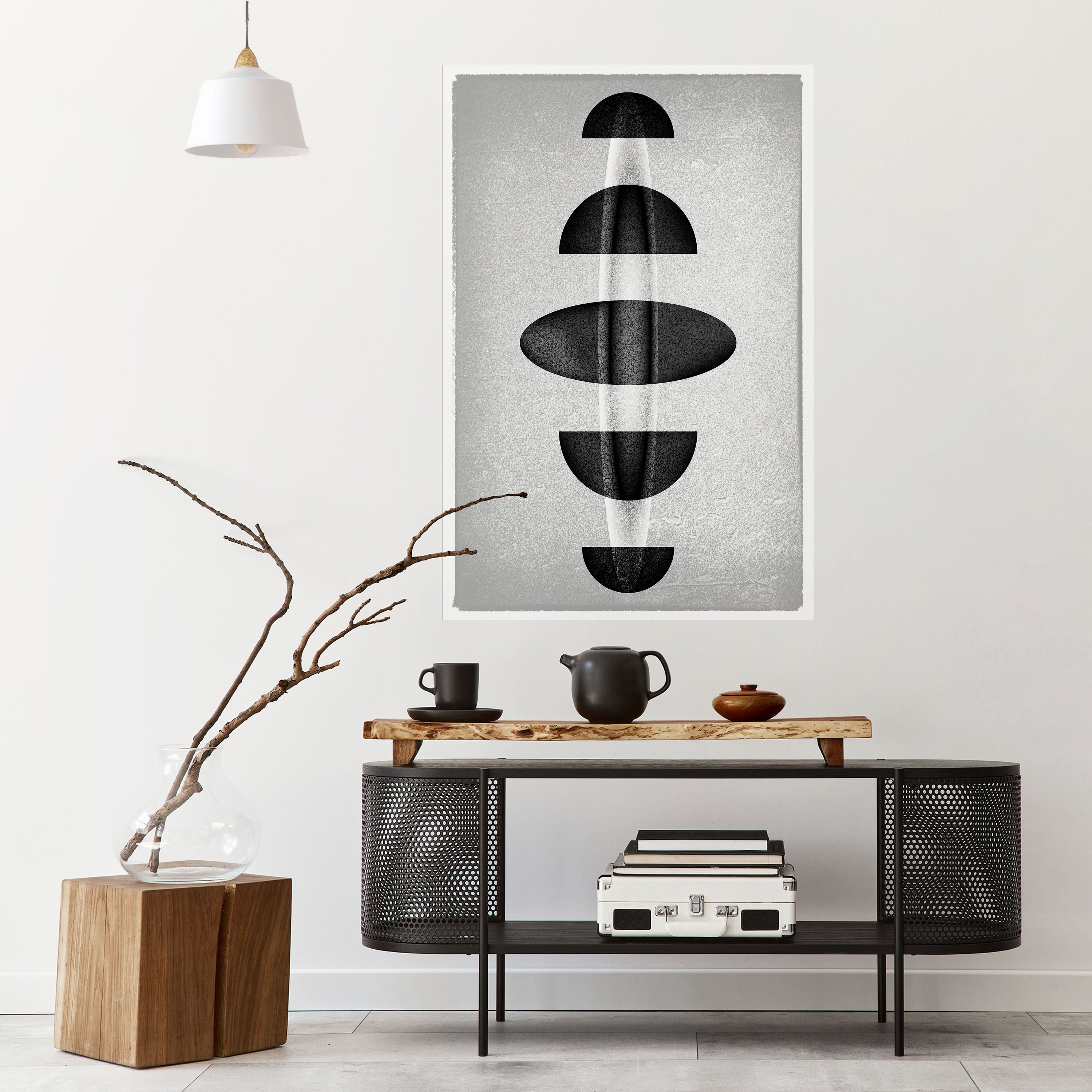 OBSIDIAN ODYSSEY Peel and Stick Vertical Poster