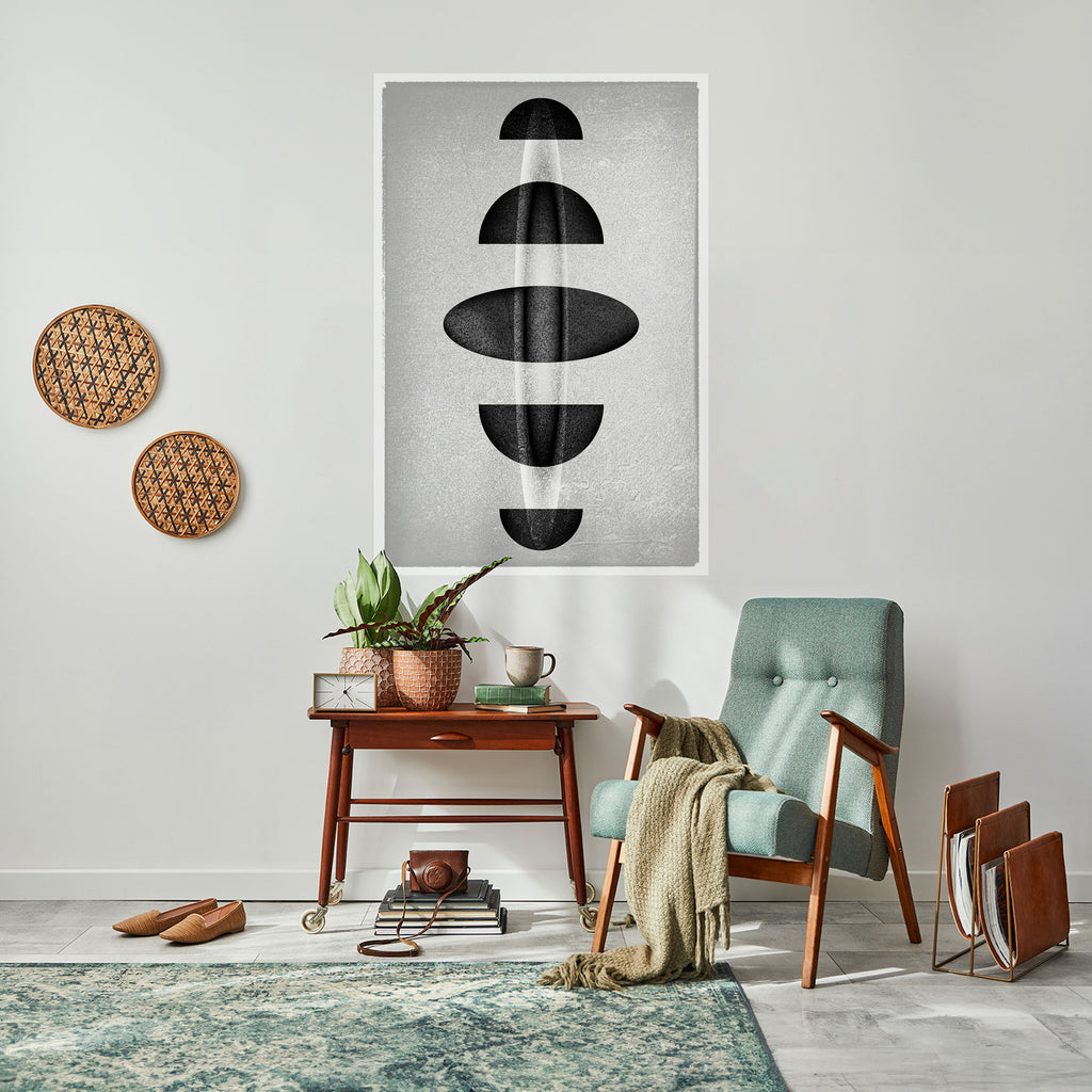 OBSIDIAN ODYSSEY Peel and Stick Vertical Poster