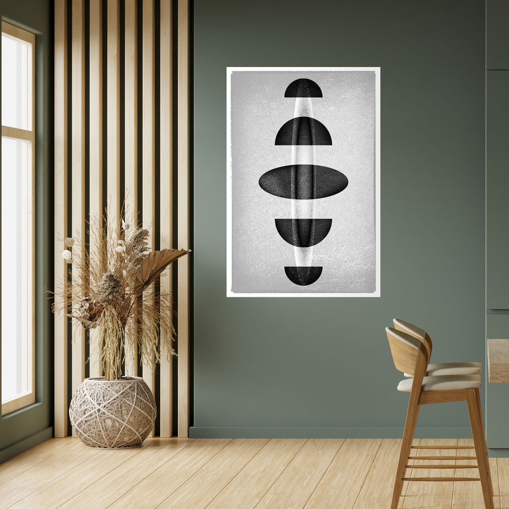 OBSIDIAN ODYSSEY Peel and Stick Vertical Poster