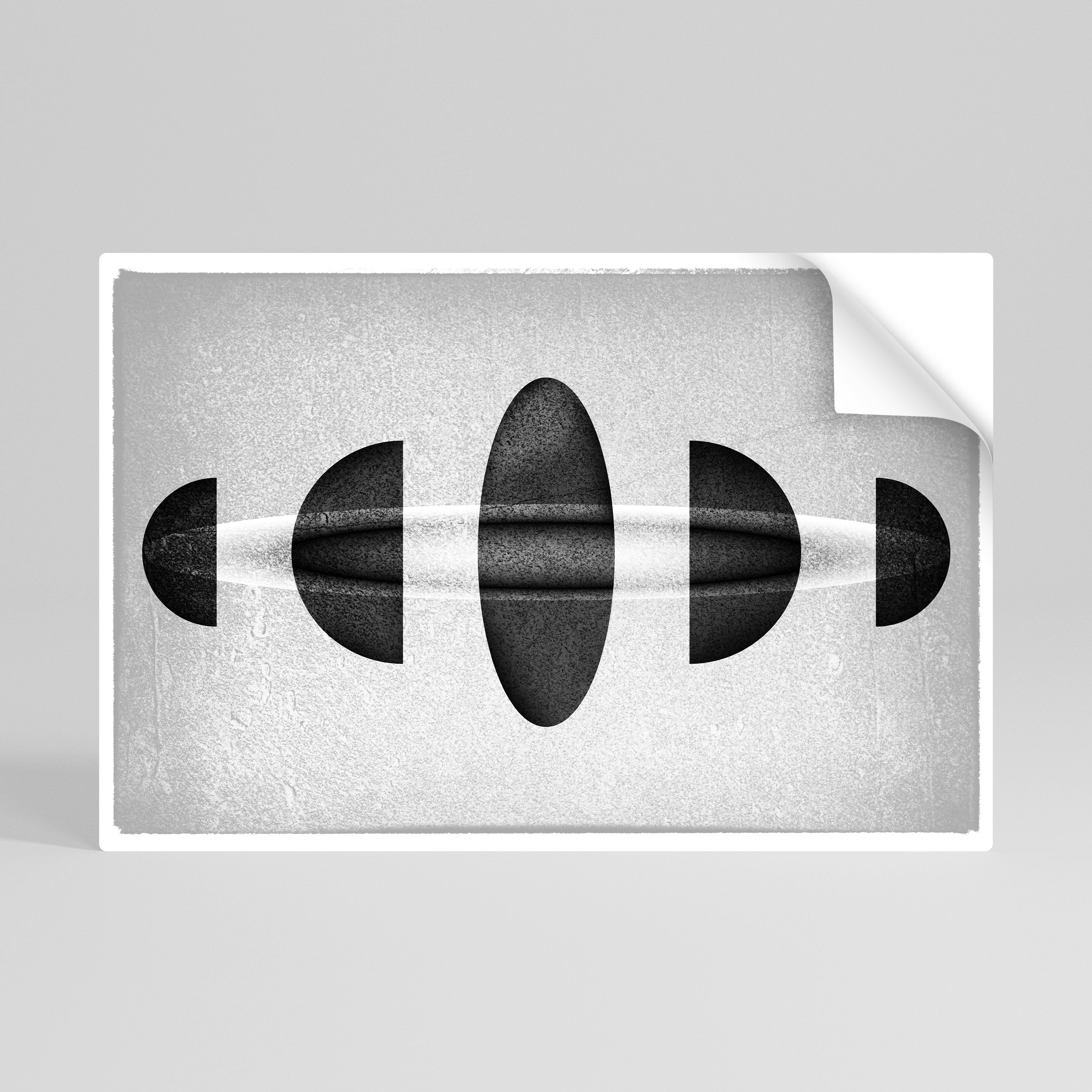 Póster horizontal autoadhesivo OBSIDIAN ODYSSEY